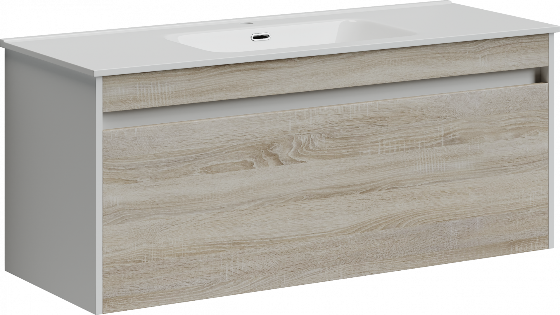 Тумба под раковину Sancos Ум (Smart) SM120-1E 120x45x50 дуб бардолино/белый