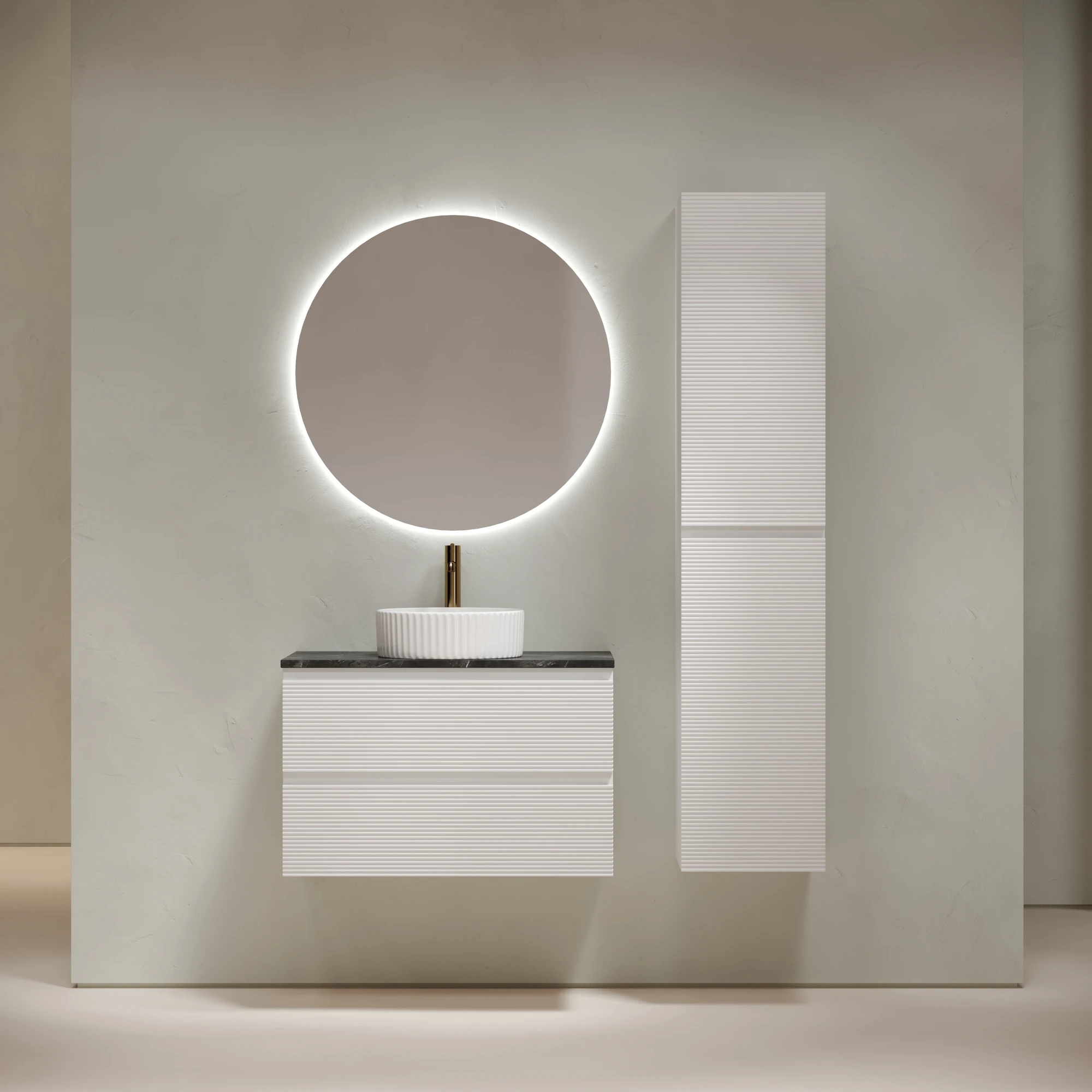 Тумба под столешницу Sancos Фолк (Folk) FL80W 80x45x50 белый матовый (bianco)