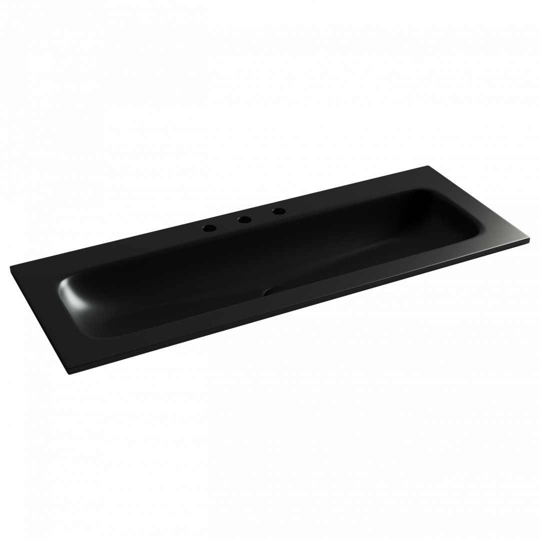 Раковина-столешница Ceramicanova Грация (Grace) CN7024MB 120x14x46 черный матовый