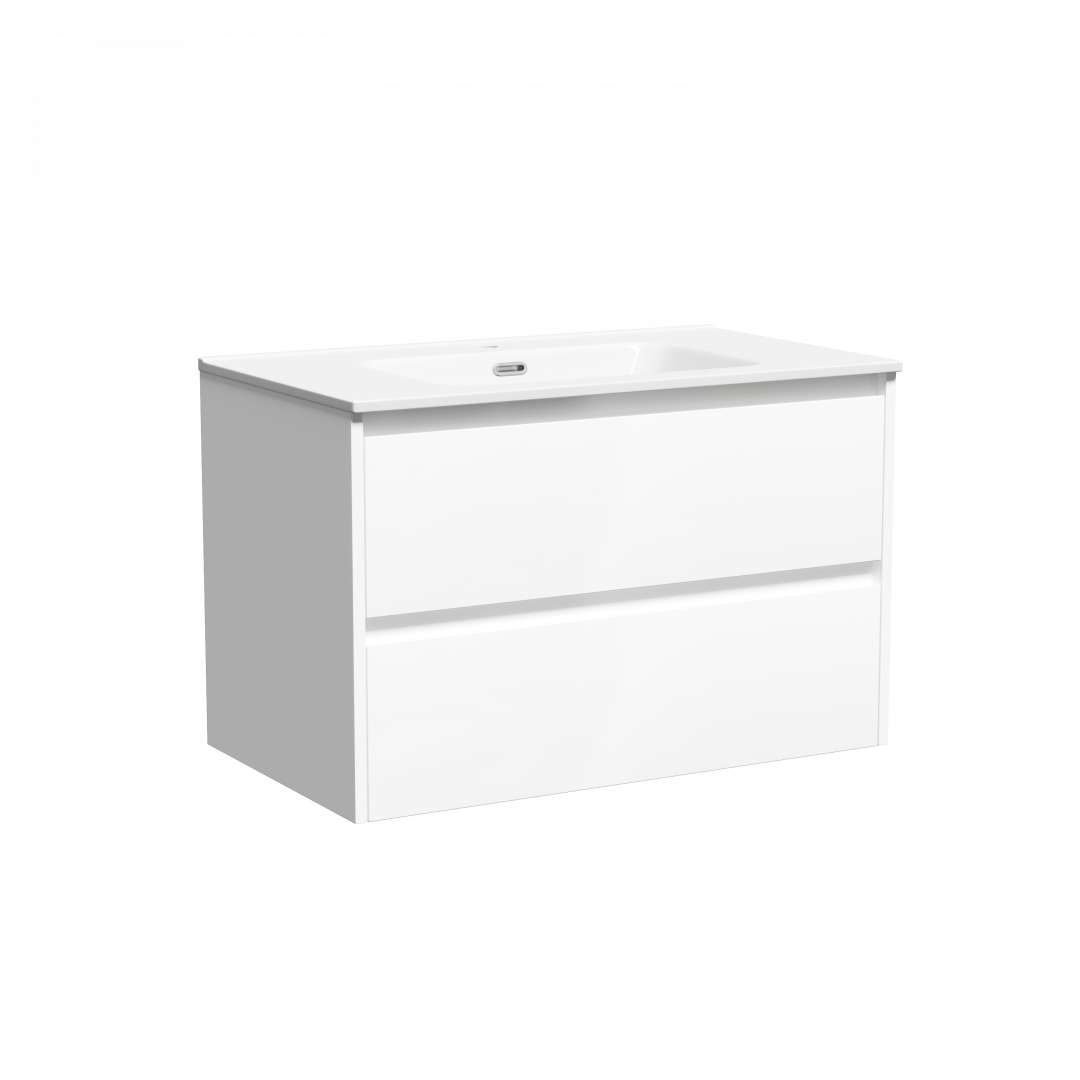 Тумба под раковину Sancos Либра (Libra) LB80W 80x45x50 белый глянцевый