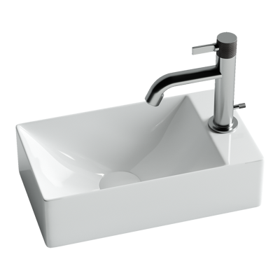 Подвесные раковины Ceramicanova Элемент (Element) CN5007 40x22x10 белый глянцевый