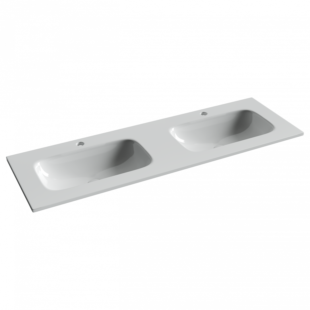 Раковина-столешница Ceramicanova Грация (Grace) CN7022 140x14x46 белый глянцевый