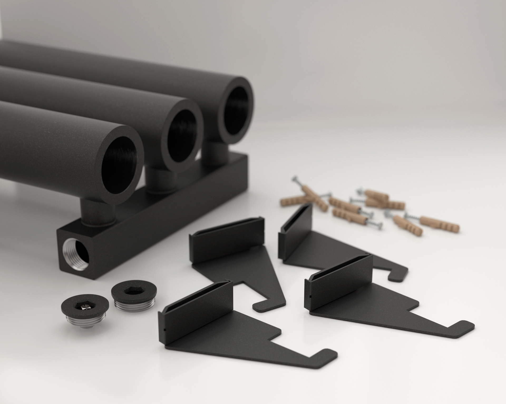 Радиаторы Сунержа DESIGN ДР КУМИР-0 н/ж  500х1030 / 15 сек (Тёмный титан муар)