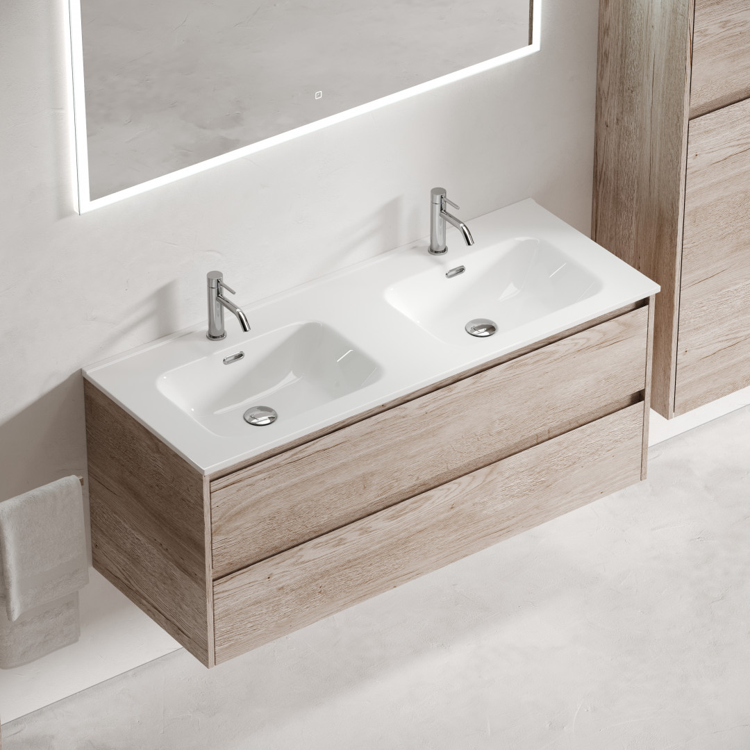 Тумба под раковину Sancos Либра (Libra) LB120-2EG 120x45x50 дуб галифакс натуральный