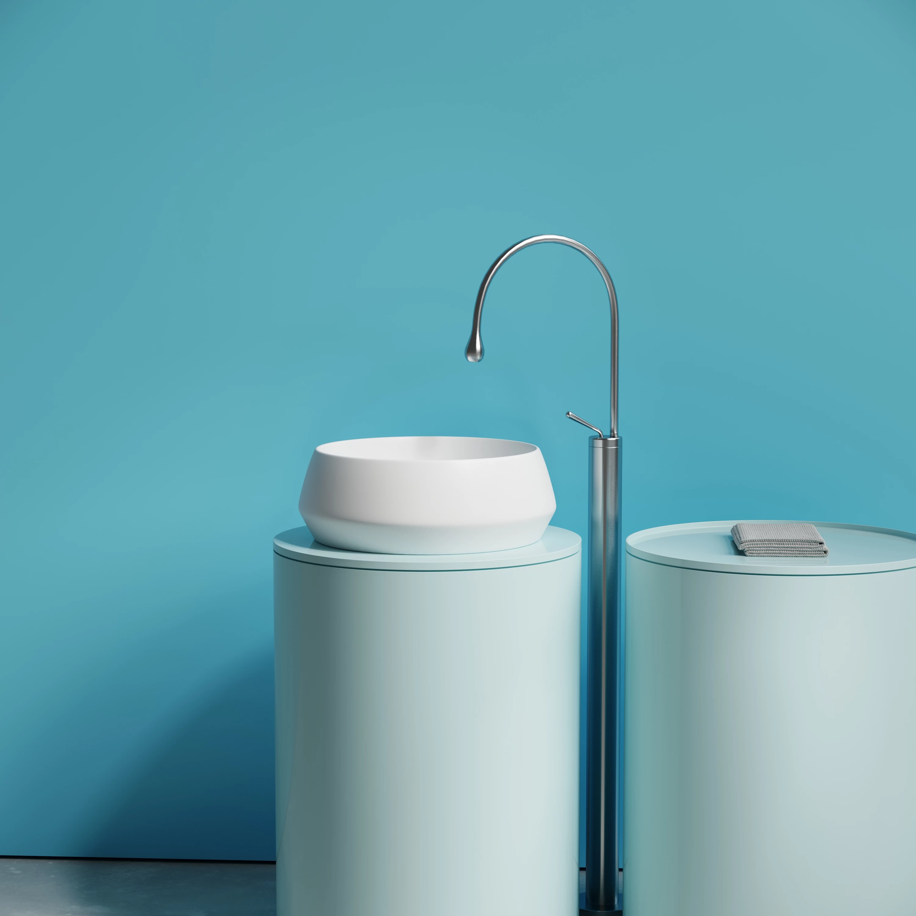 Раковина CERAMICANOVA Maya накладная круглая 400x400x140 белый матовый CN12004MW - фото 5