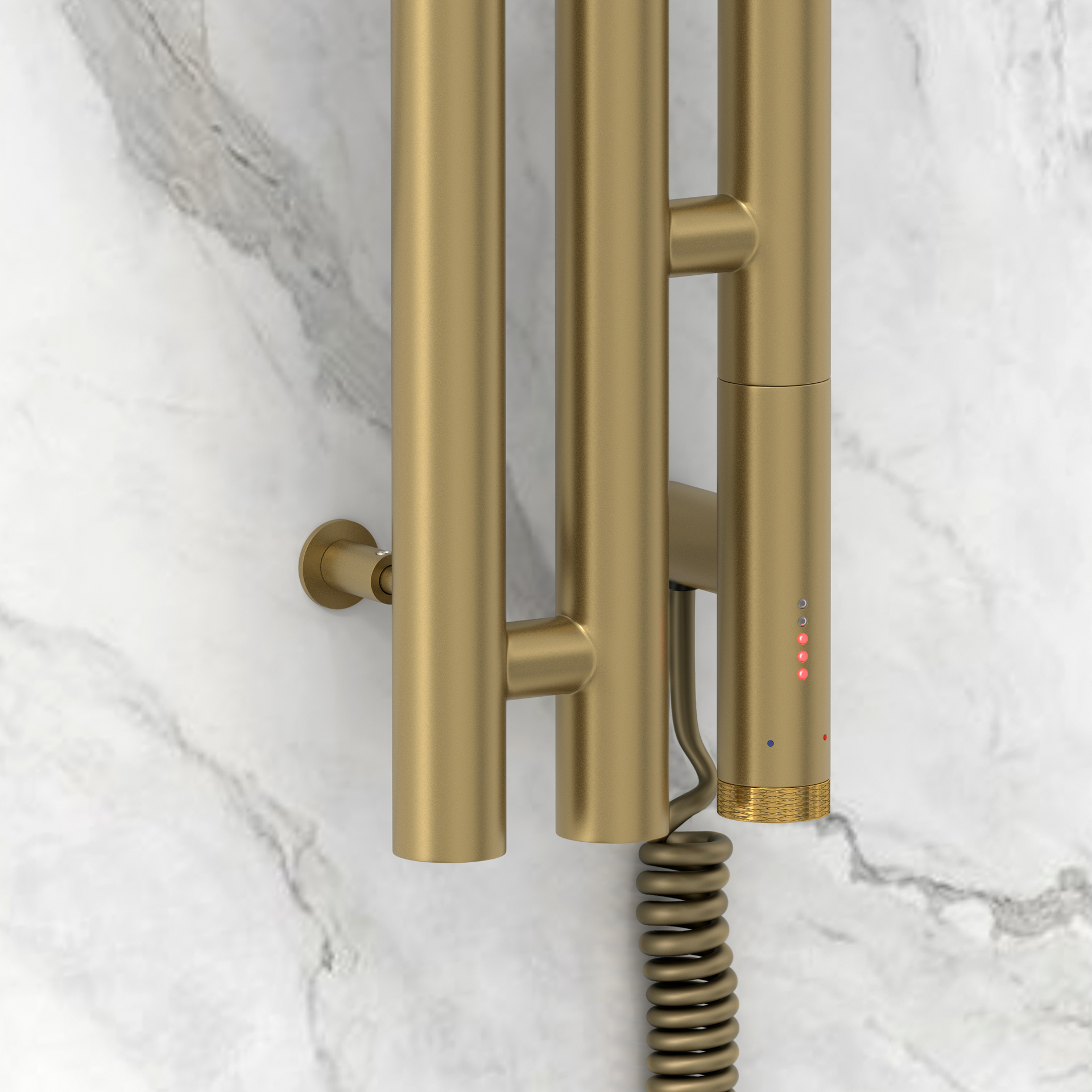 Электрические полотенцесушители Сунержа DESIGN РЭБ ТЕРЦИЯ 3.0 1200х106 правый (Золотой шёлк) - фото 3