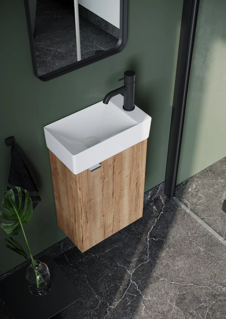 Тумба под раковину Sancos Мини (Mini) MN35EGR 35x20x50 дуб галифакс натуральный