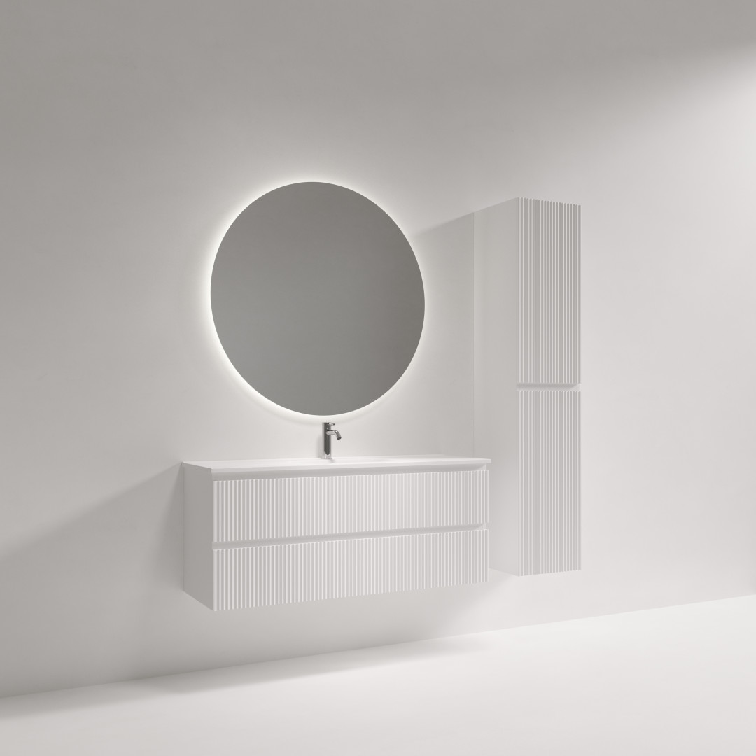 Тумба под раковину Sancos Сноб Р 390 (Snob R 390) SNR120/39W 120x40x50 белый матовый (bianco)