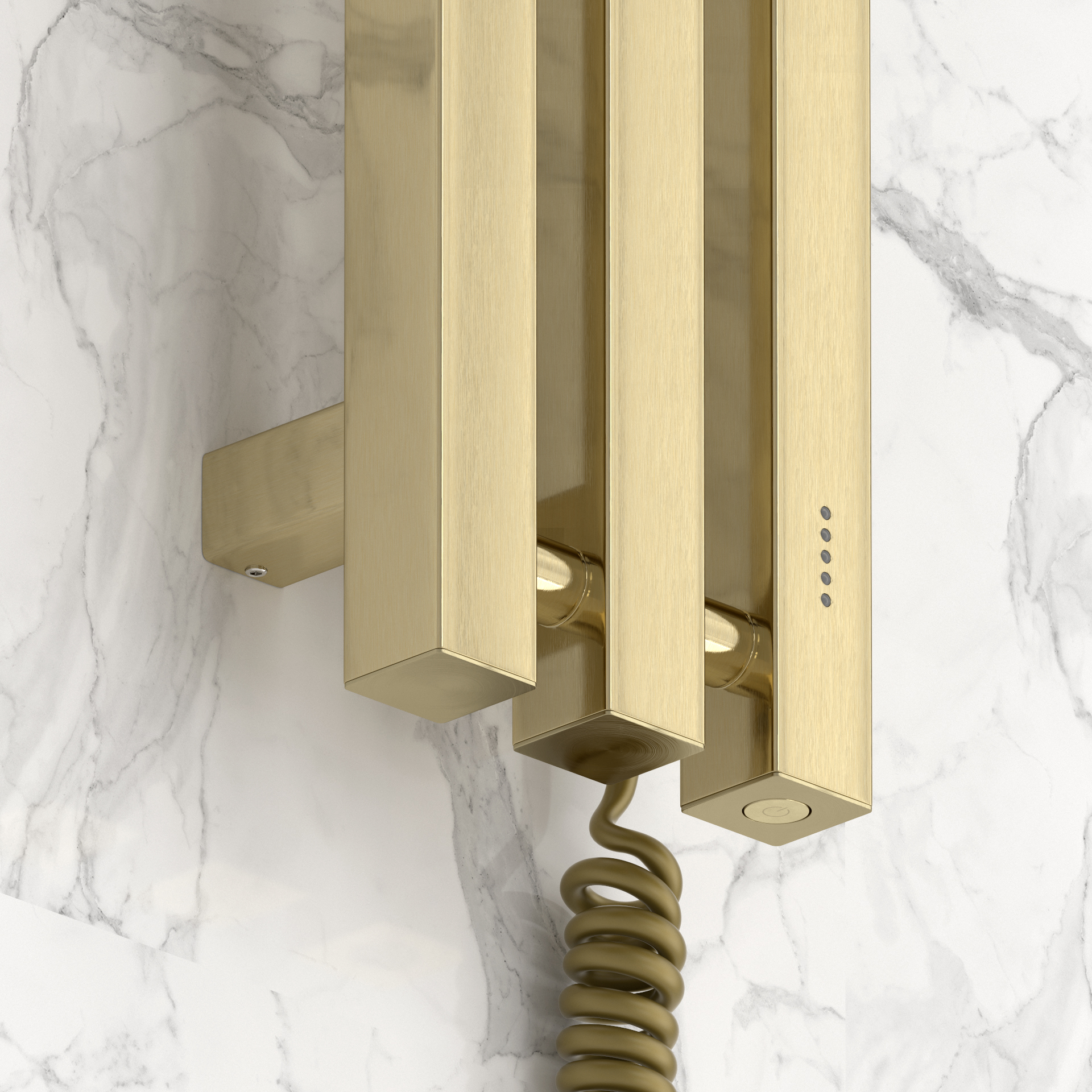 Электрические полотенцесушители Сунержа DESIGN ЭПС "ВЕРДИКТ 4.0" 1200х100 правый (Брашированная шампань)