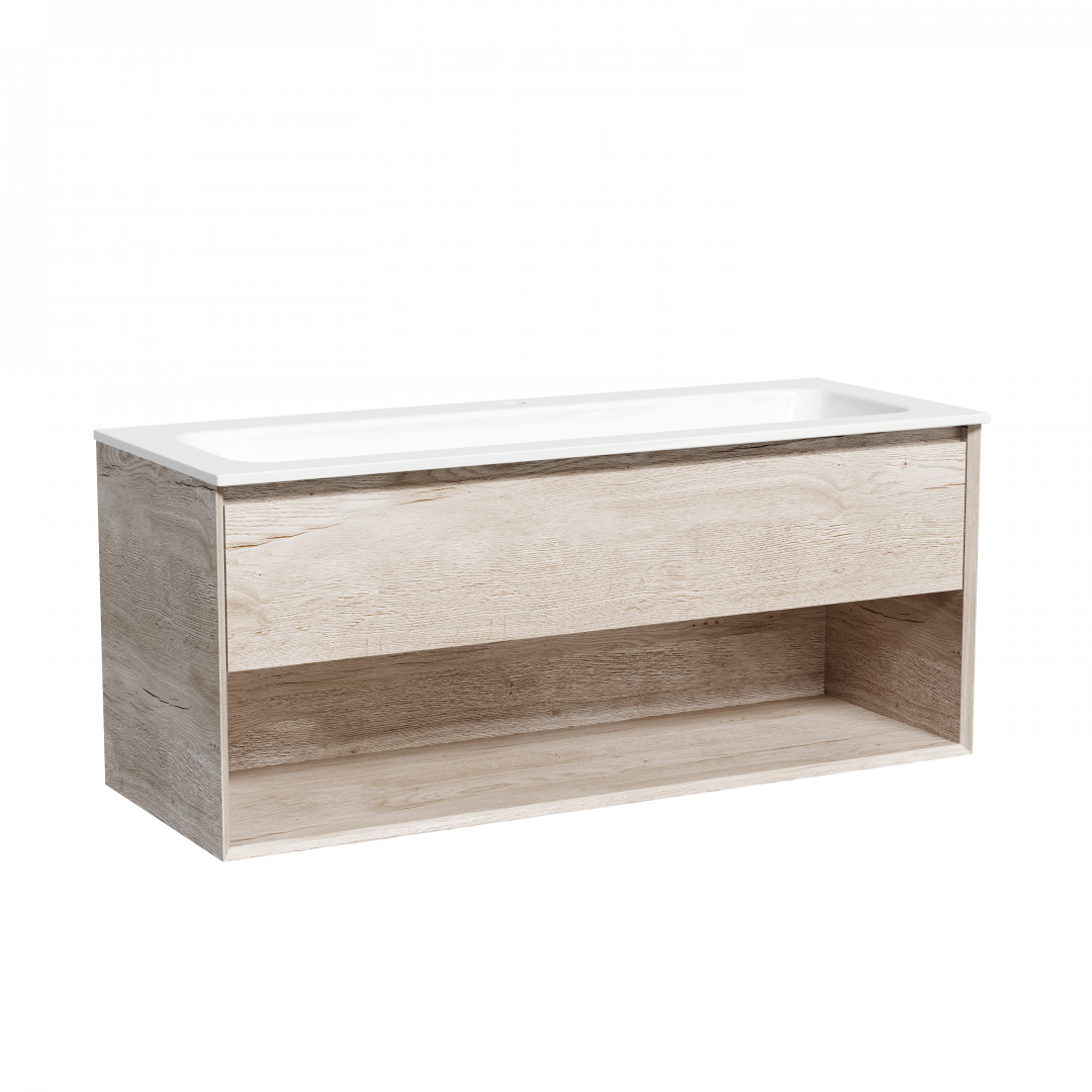 Тумба под раковину Sancos Натура 1.0 (Nature 1.0) MR1.0120EG 120x45x50 дуб галифакс натуральный