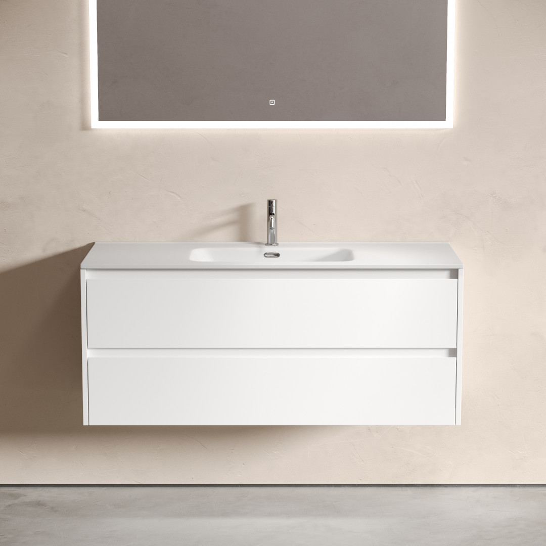 Тумба под раковину Sancos Либра (Libra) LB120-1W 120x45x50 белый глянцевый