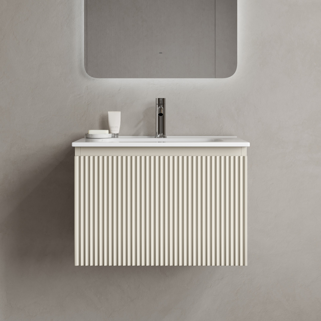 Тумба под раковину Sancos Сноб Р 1.0 (Snob R 1.0) SNR1.060CE 60x45x40 бежевый матовый (beige soft)