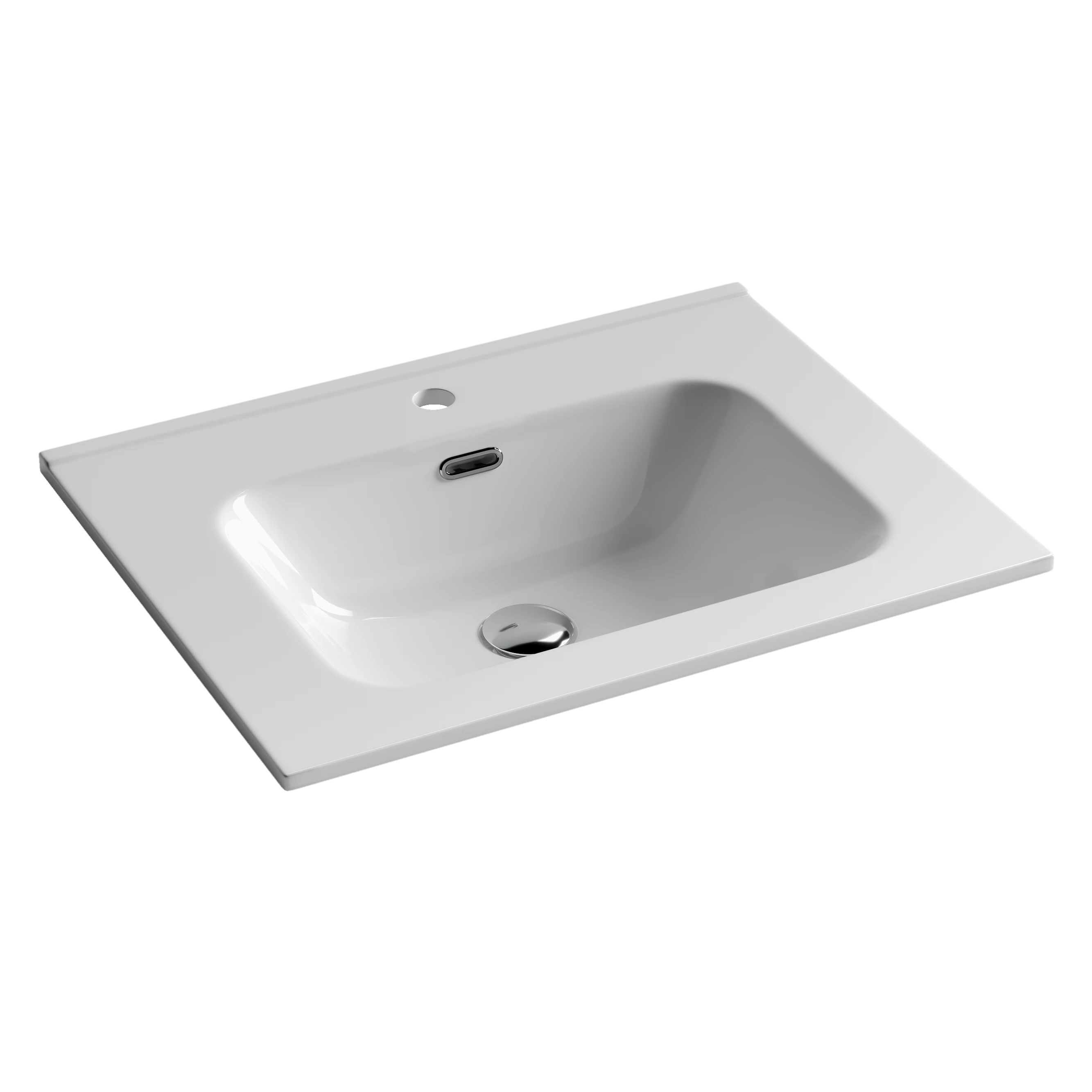 Раковина-столешница Ceramicanova Элемент (Element) CN7001 60x47x18 белый глянцевый