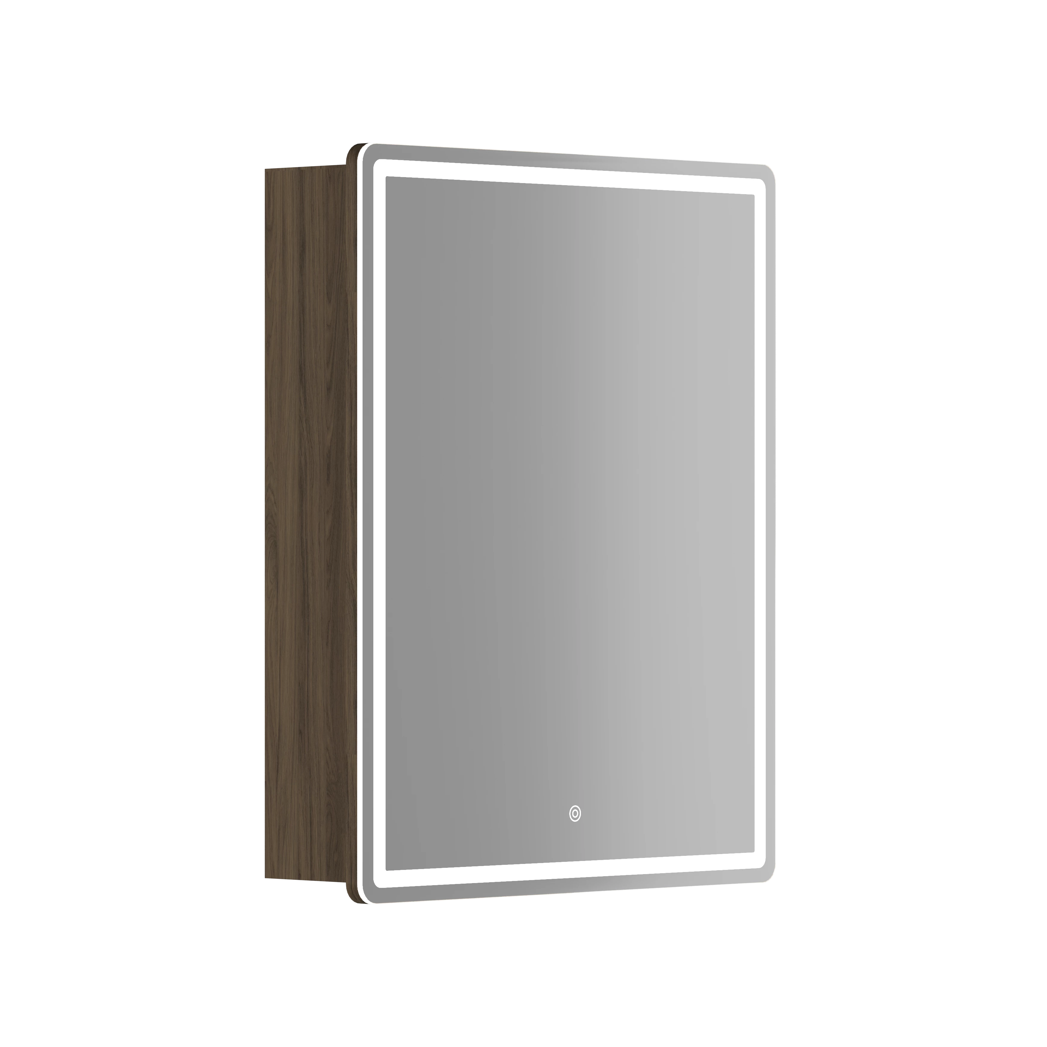 Зеркальный шкаф Sancos Блик (Mirror) MI60ECH 60x75 с подсветкой, дуб чарльстон