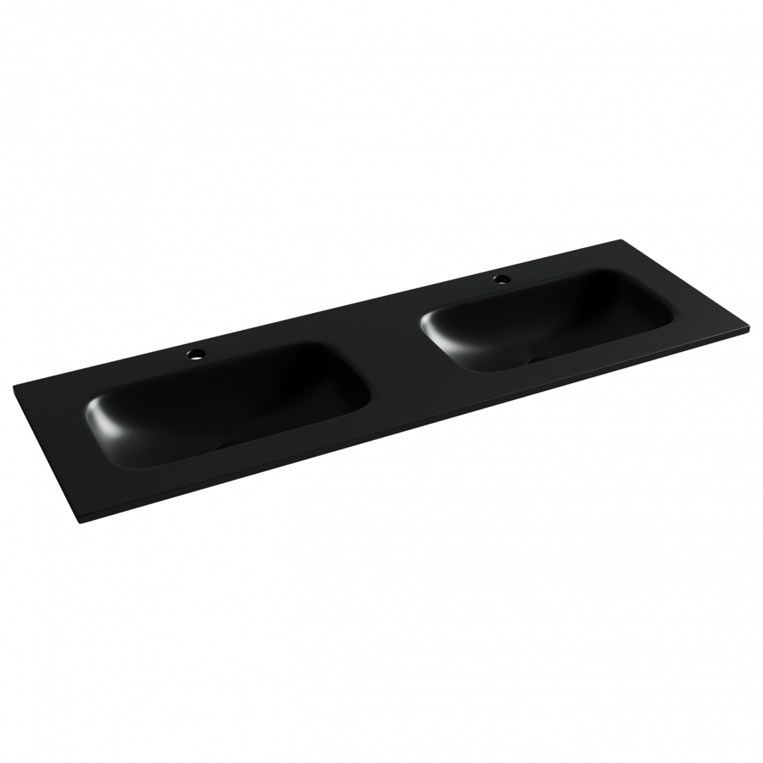 Раковина-столешница Ceramicanova Грация (Grace) CN7022MB 140x14x46 черный матовый