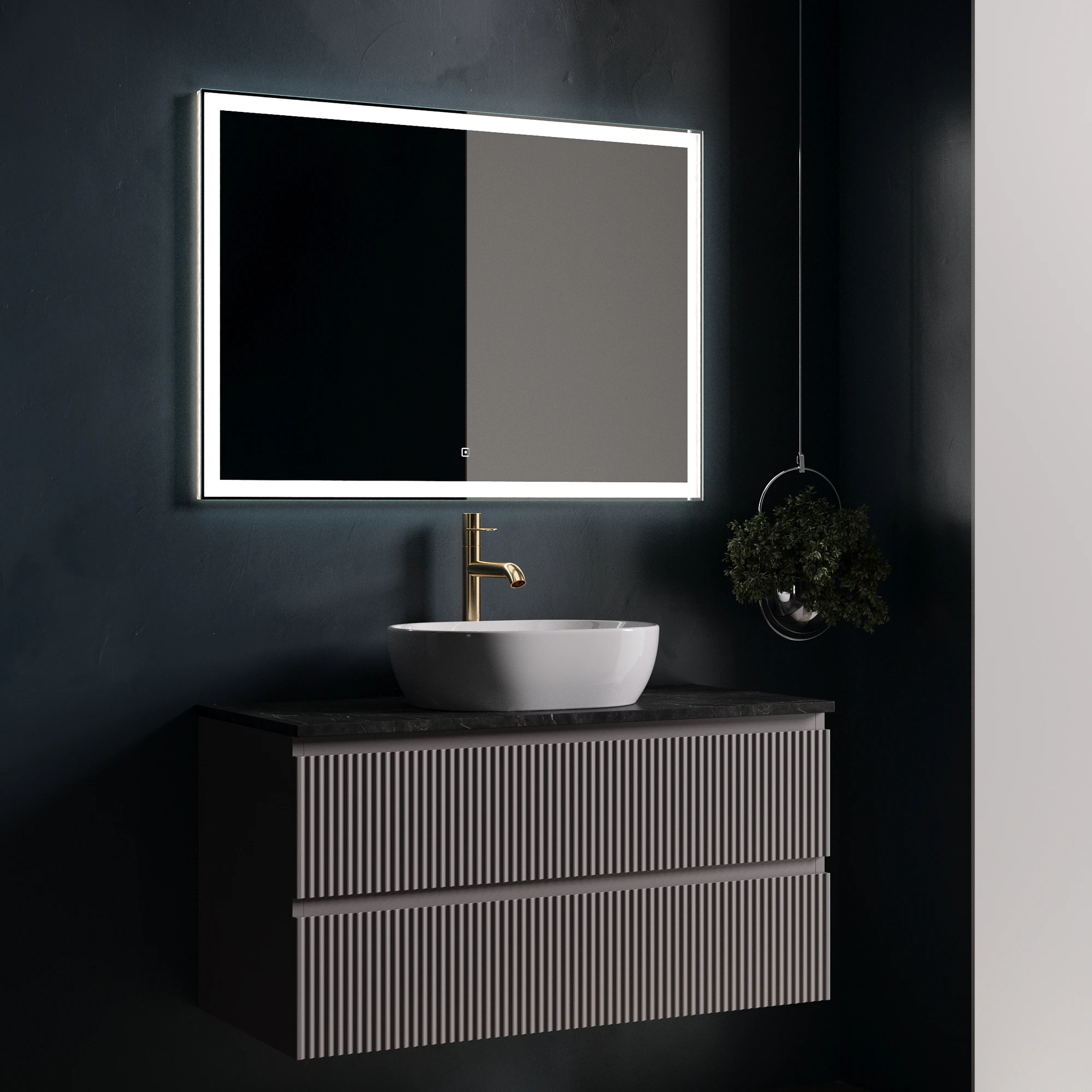 Тумба под столешницу Sancos Сноб Р (Snob R) SNR100SM 100x45x50 белый матовый (bianco)