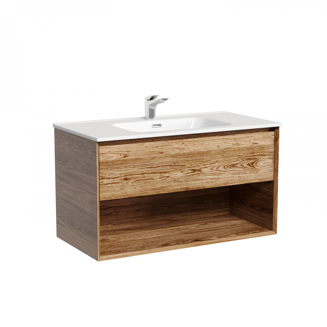 Тумба под раковину Sancos Натура 1.0 (Nature 1.0) MR1.090ECH 90x45x50 дуб чарльстон