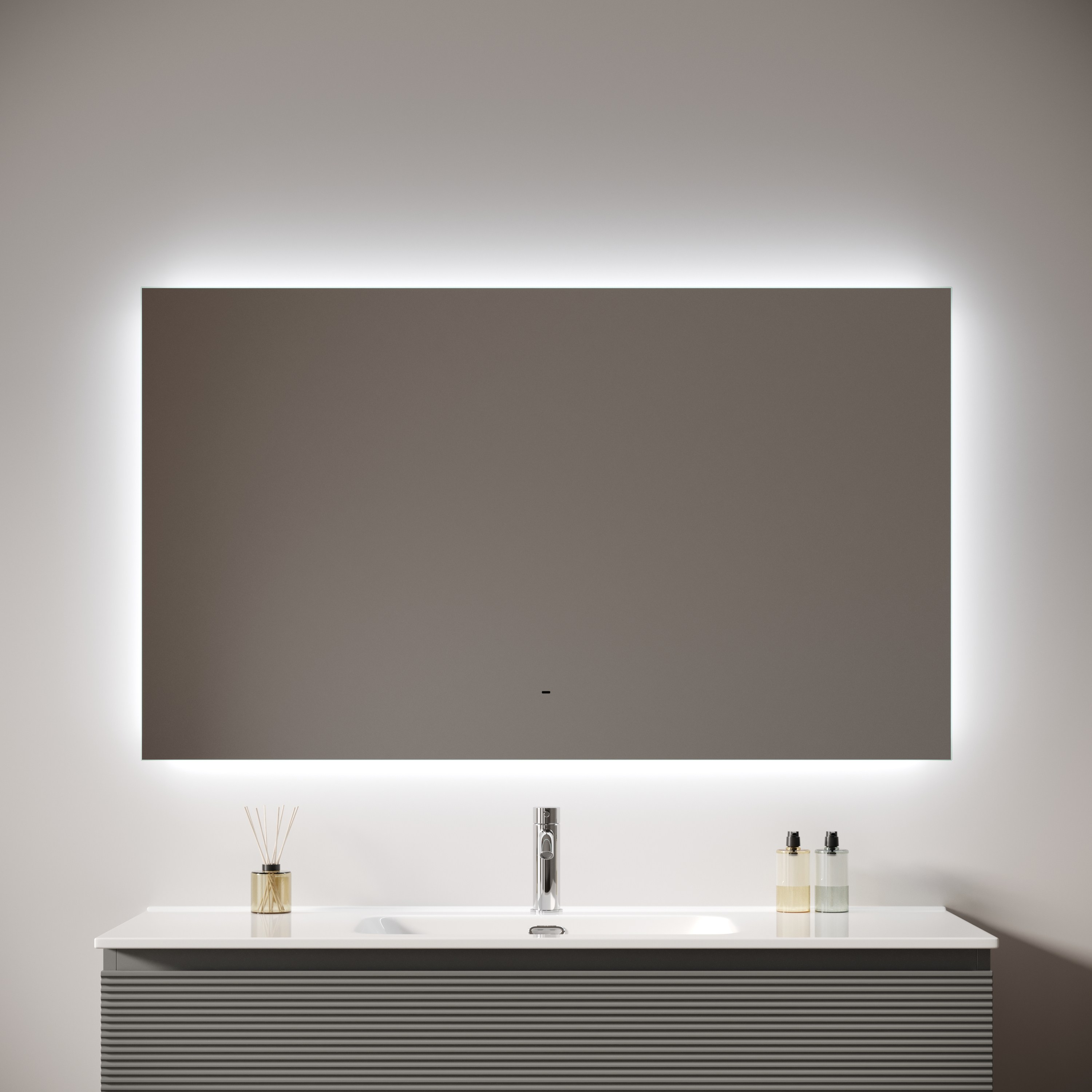 Зеркало Sancos Поле 2.0 (Square 2.0) SQ2.1200 120x70 с подсветкой