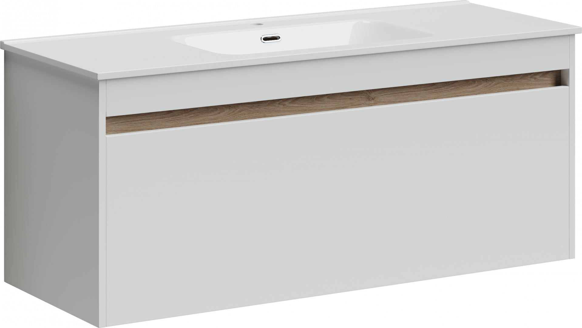 Тумба под раковину Sancos Ум (Smart) SM120-1W 120x45x50 белый глянцевый