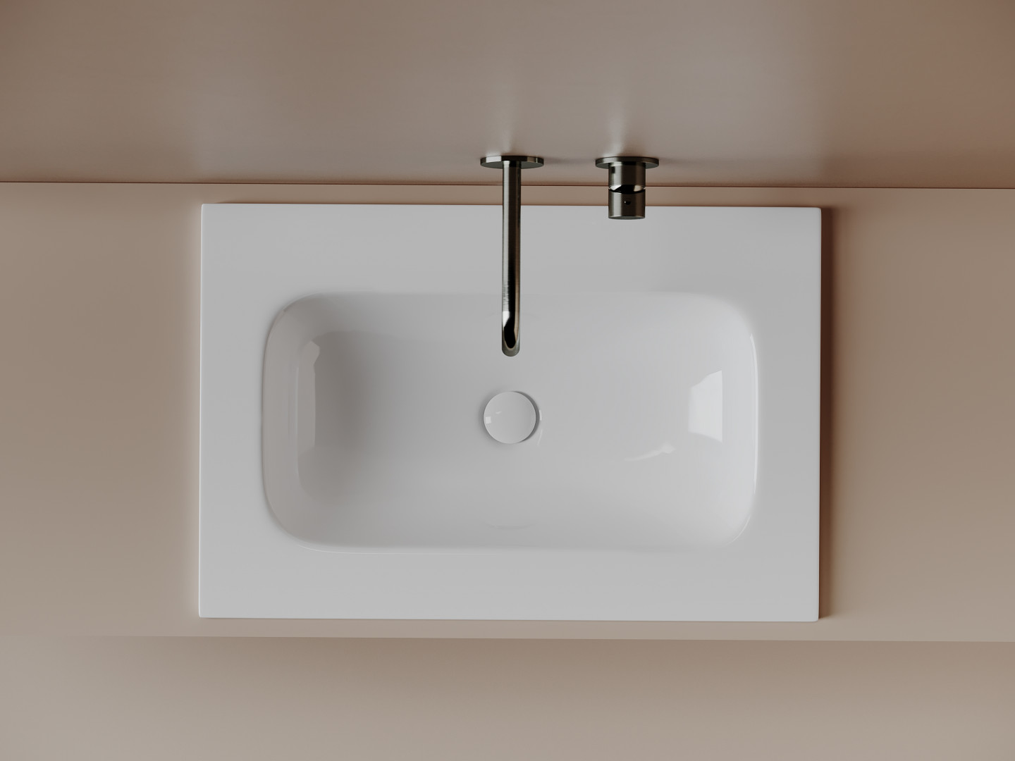 Раковина-столешница Ceramicanova Грация (Grace) CN7031wx 70x14x46 белый глянцевый