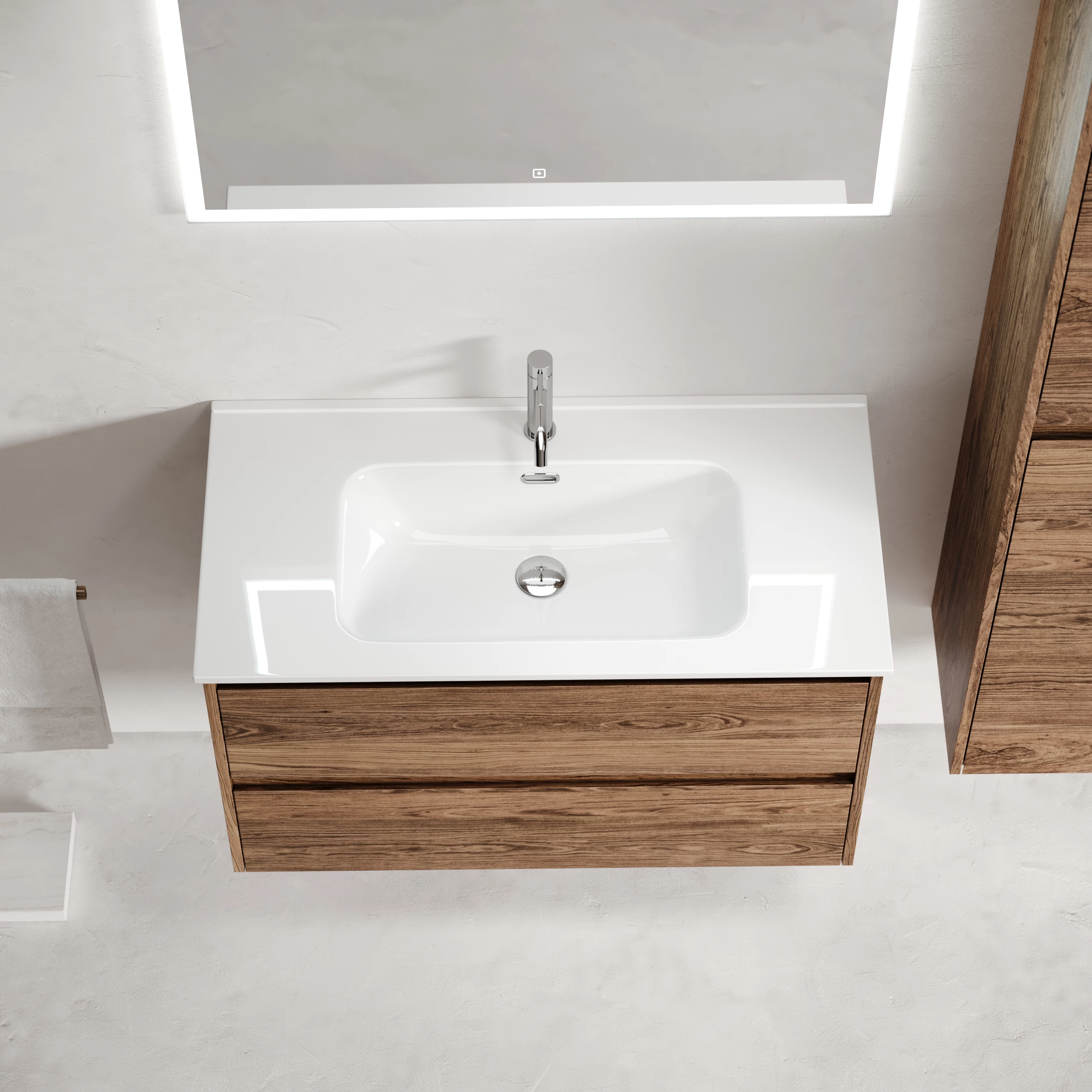 Тумба под раковину Sancos Либра (Libra) LB80ECH 80x45x50 дуб чарльстон - фото 5