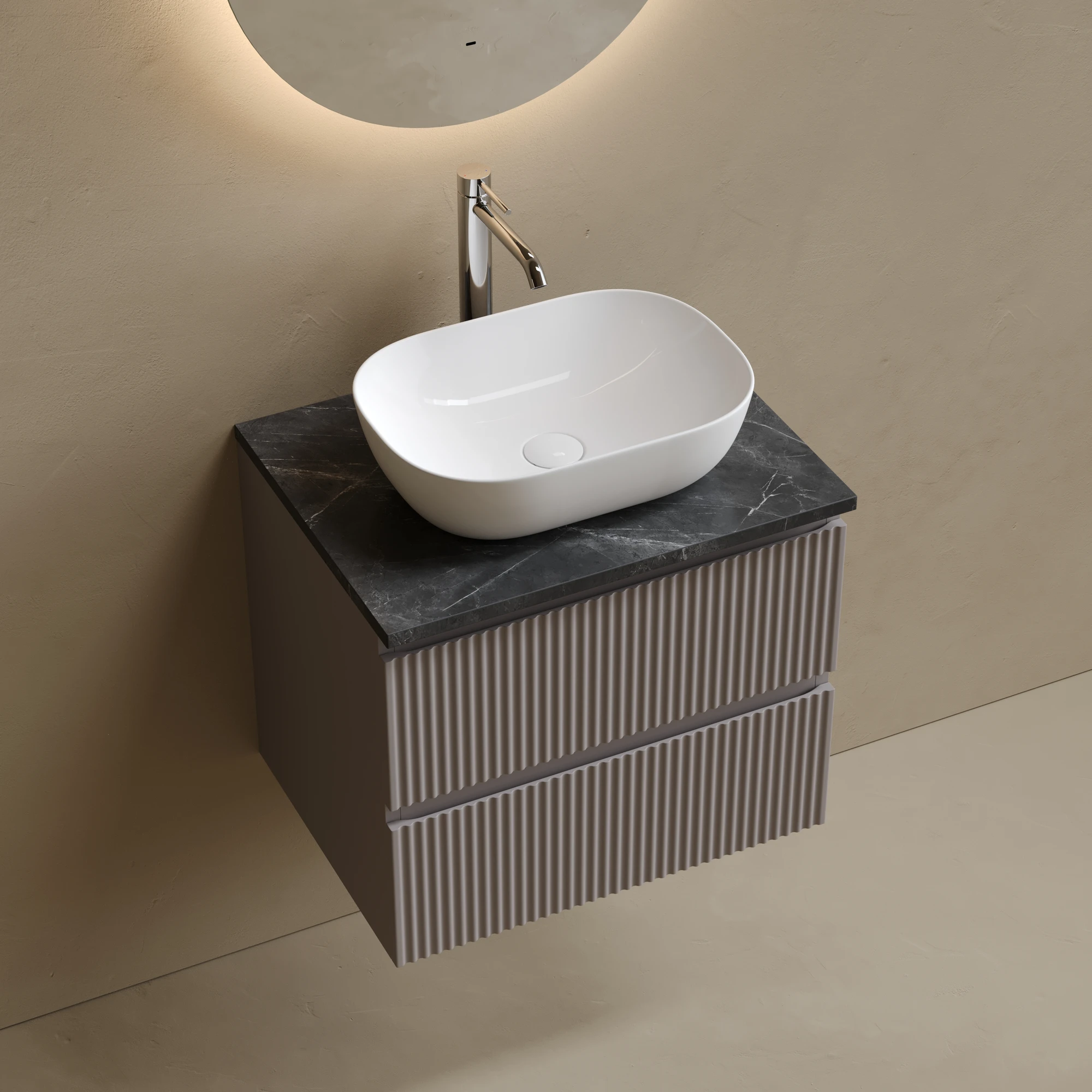 Тумба под столешницу Sancos Сноб Р (Snob R) SNR60SM 60x45x50 белый матовый (bianco)