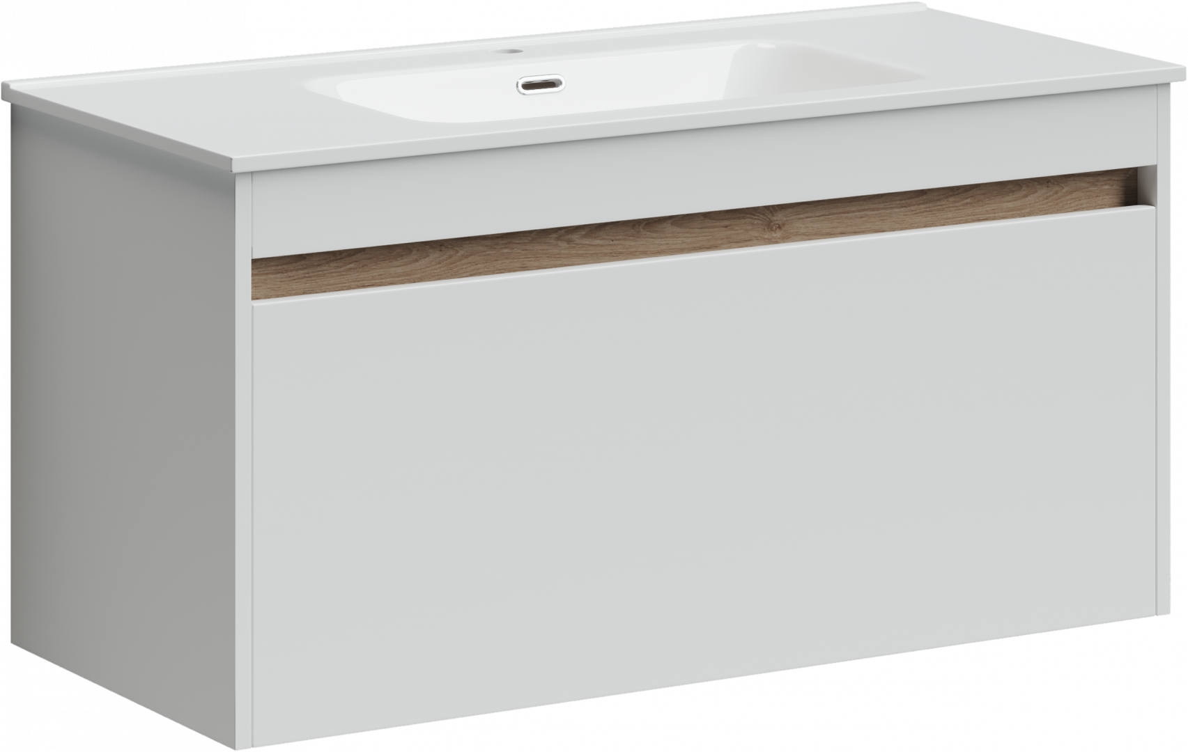 Тумба под раковину Sancos Ум (Smart) SM100W 100x45x50 белый глянцевый