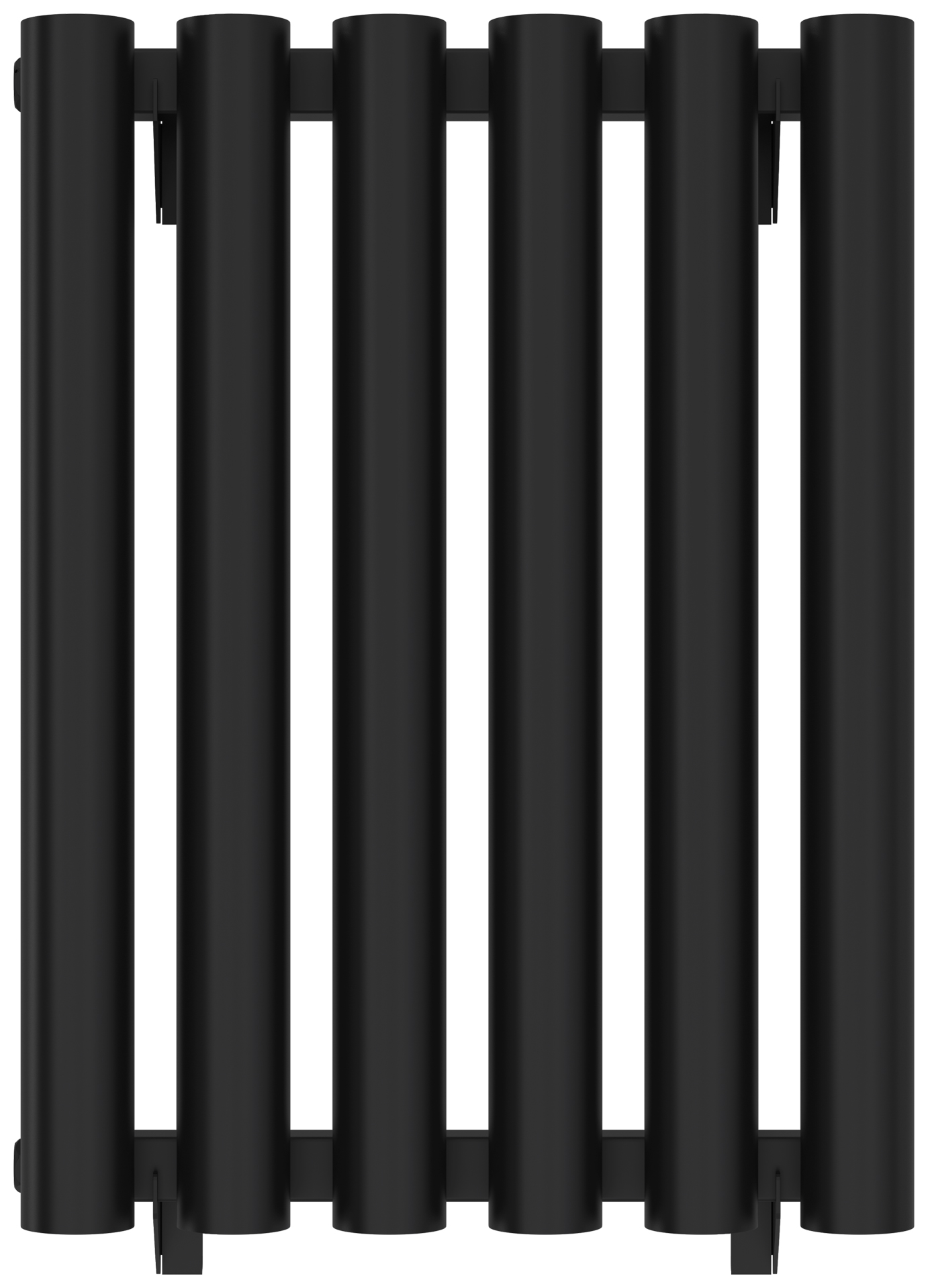 Радиаторы Сунержа DESIGN ДР КУМИР-0 н/ж  500х400 / 6 сек (Матовый чёрный)