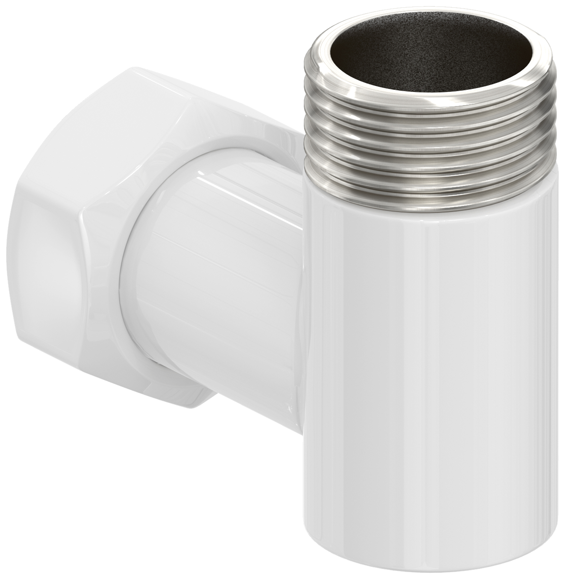 Комплектующие Стилье LIGHT Уголок переходной G 3/4" НР х G 3/4" НГ (Белый)