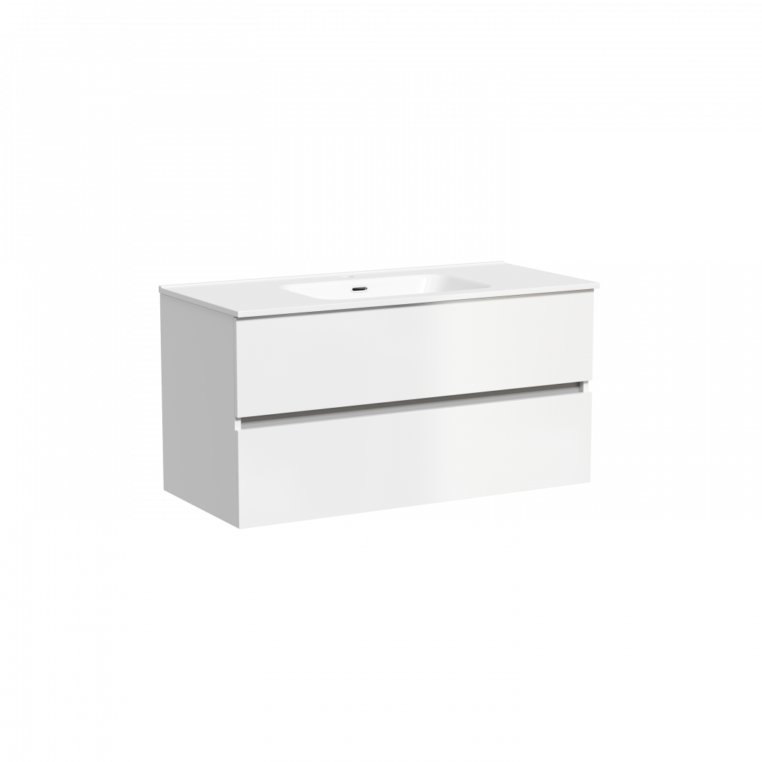 Тумба под раковину Sancos Урбан (Urban) UR100W 100x45x55 белый глянцевый