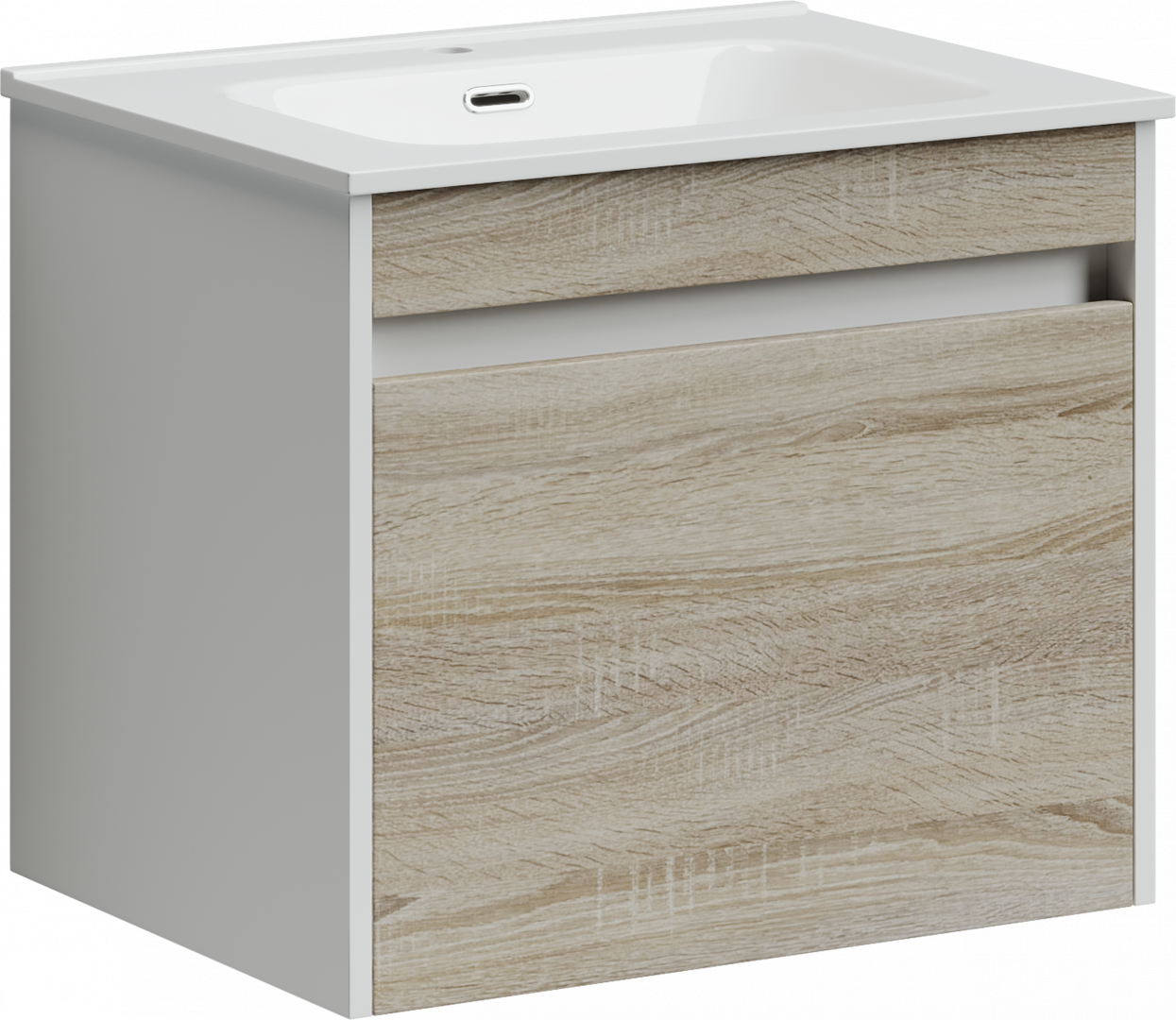 Тумба под раковину Sancos Ум (Smart) SM60E 60x45x50 дуб бардолино/белый