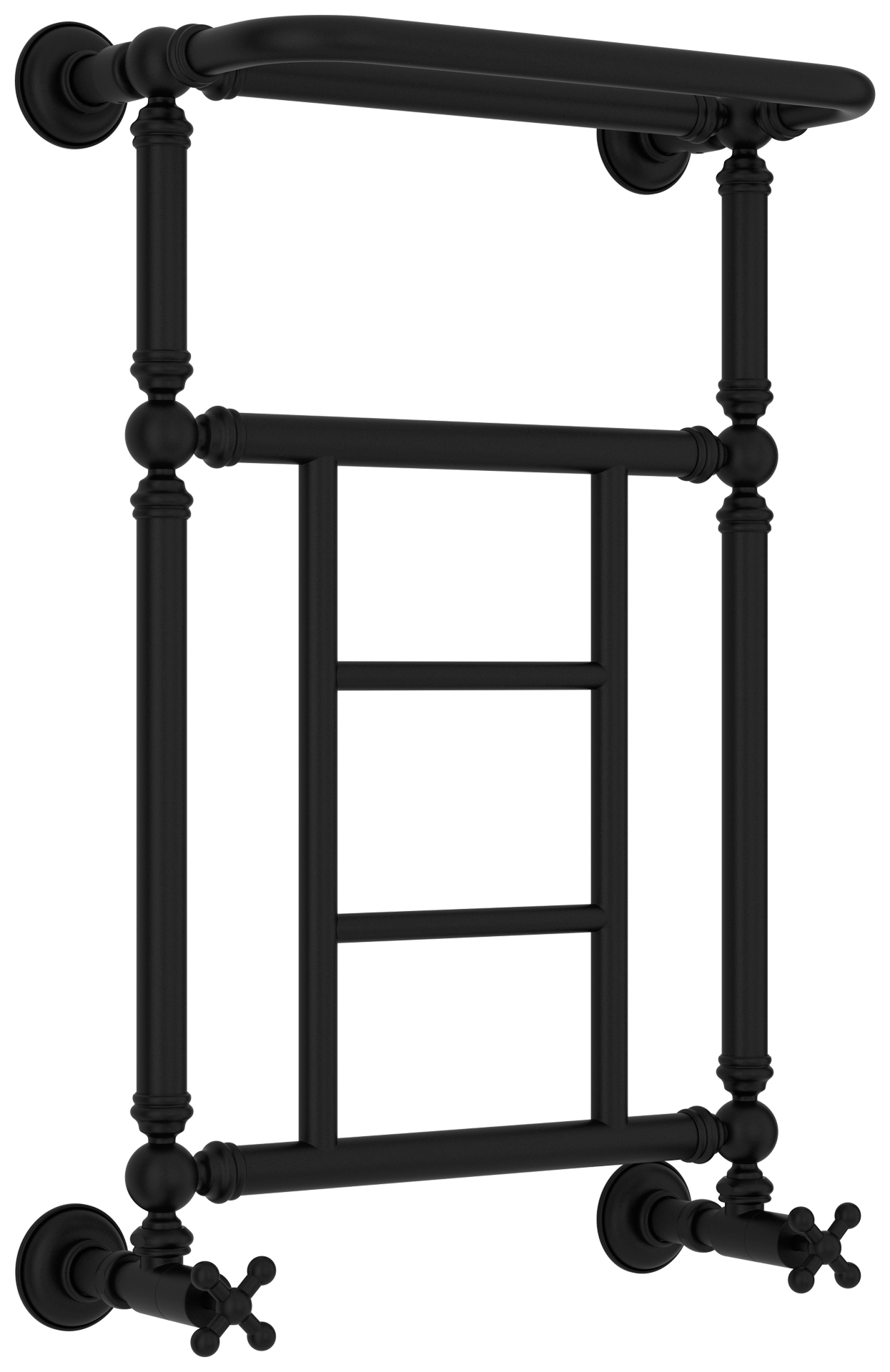 Водяные полотенцесушители Сунержа DESIGN ДР "Ренессанс 1452" 660х400 (Матовый чёрный)