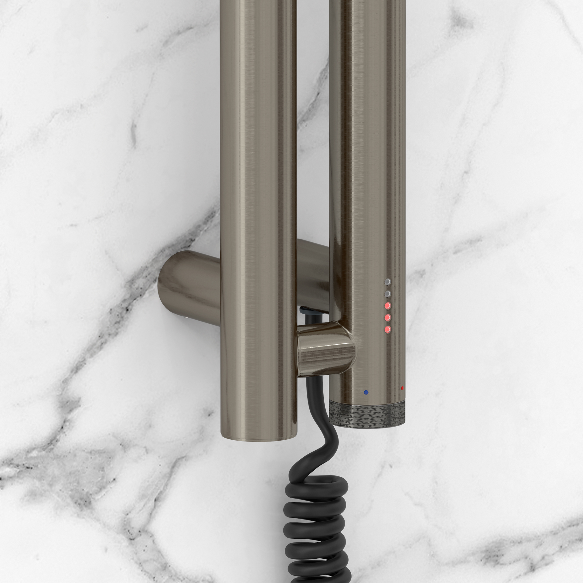 Электрические полотенцесушители Сунержа DESIGN ЭПС "НЮАНС 4.0" 1200х53 правый (Стальной графит)