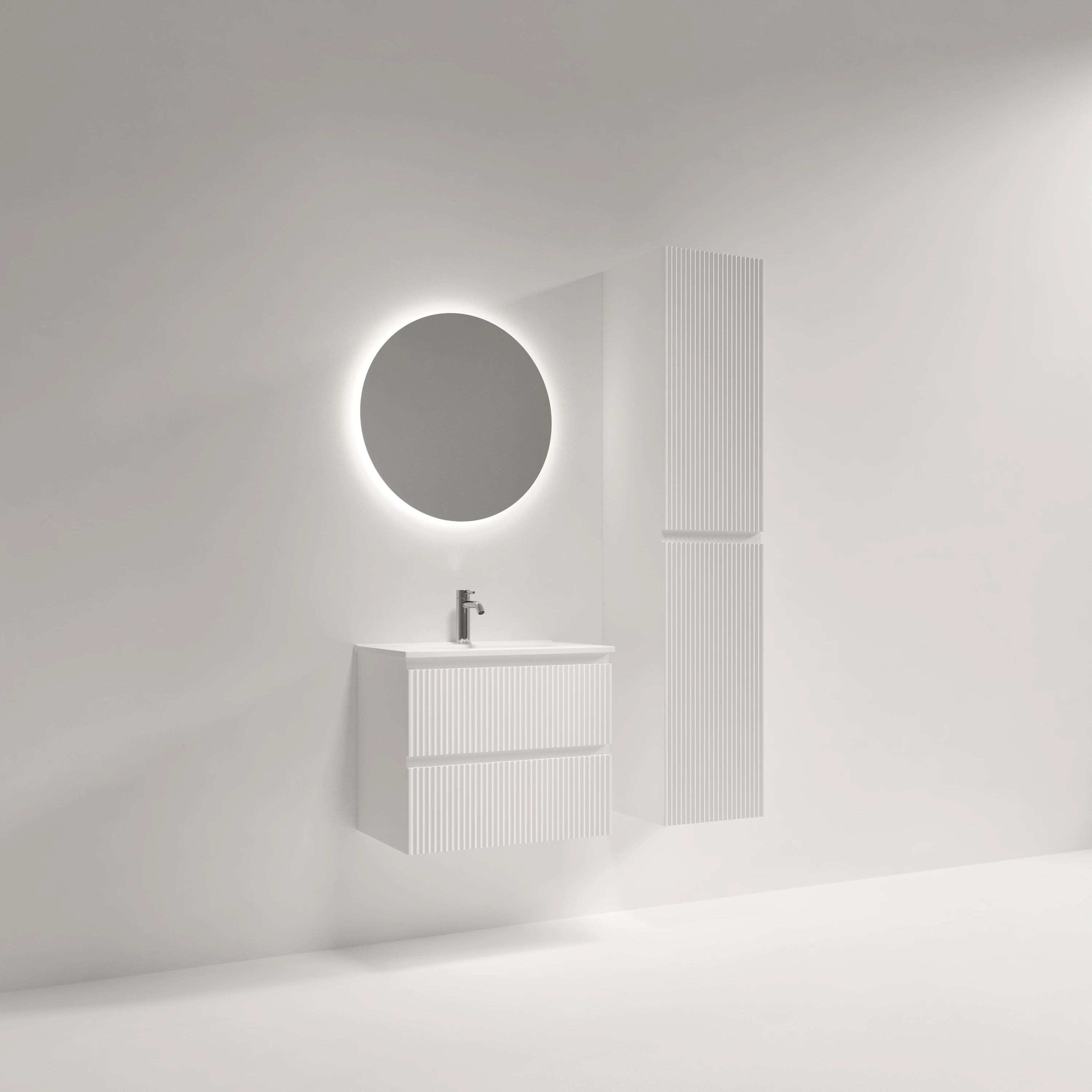 Тумба под раковину Sancos Сноб Р 390 (Snob R 390) SNR60/39W 60x40x50 белый матовый (bianco)