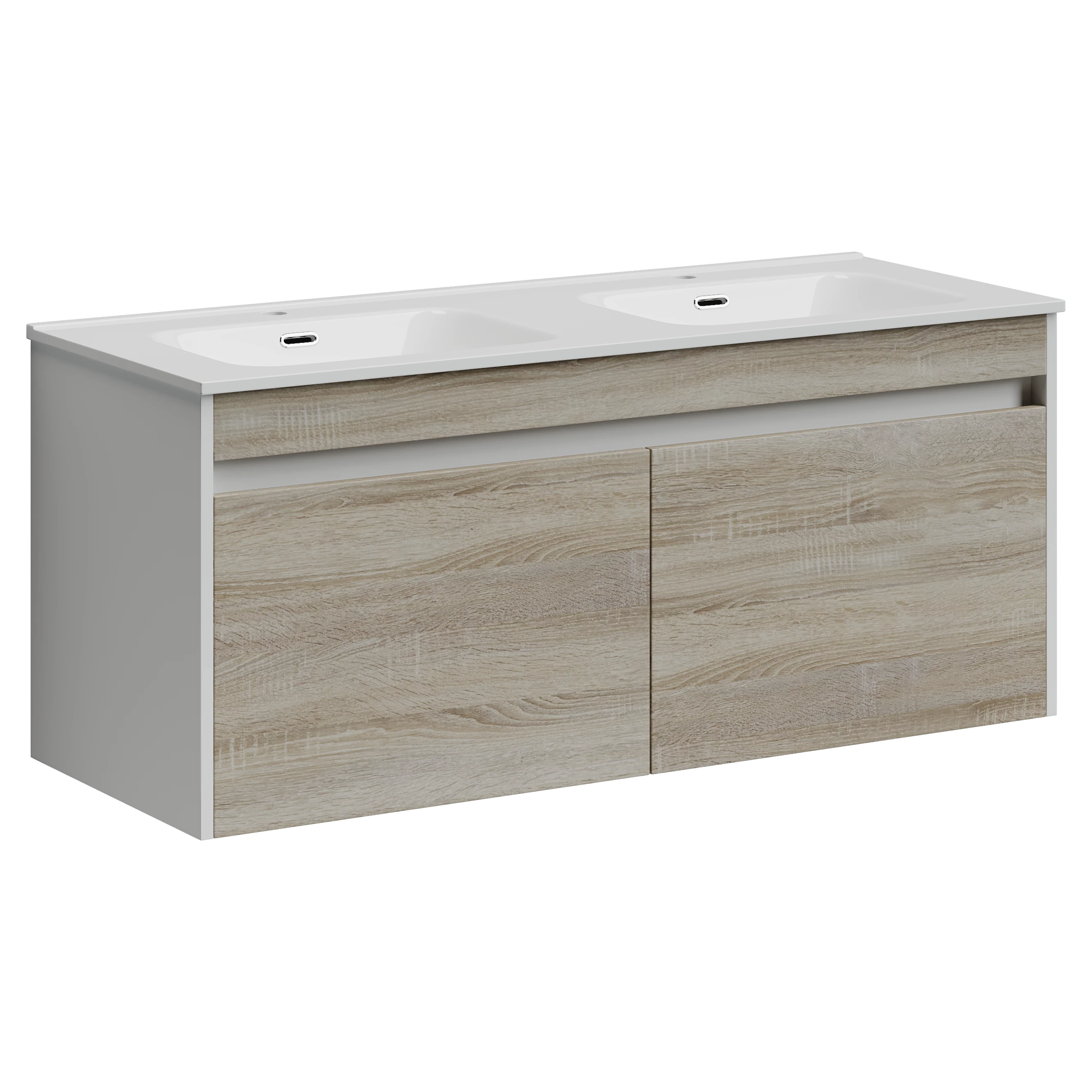 Тумба под раковину Sancos Ум (Smart) SM120-2E 120x45x50 дуб бардолино/белый