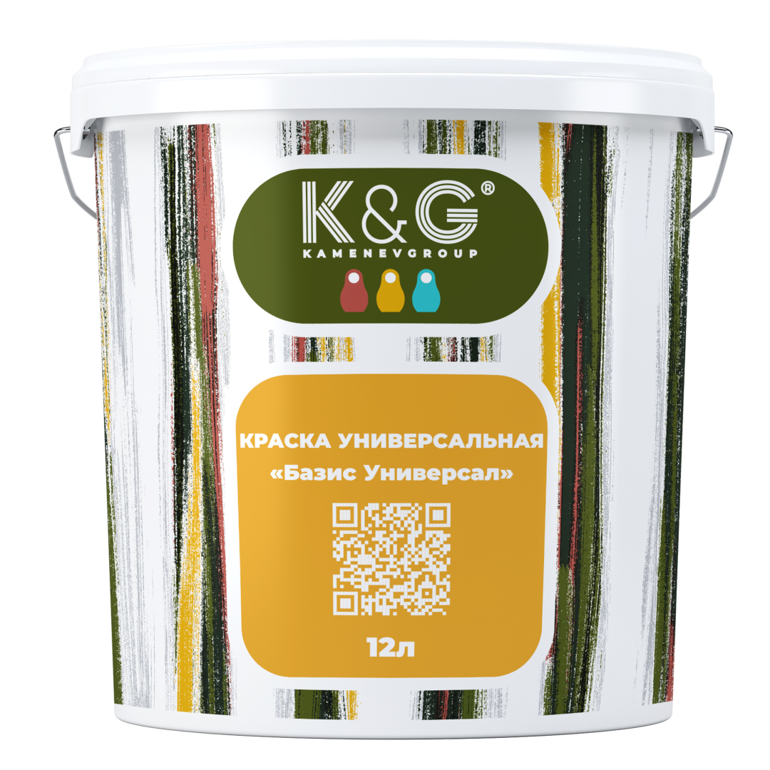 Краска Kamenevgroup Универсальная "Базис Универсал" 1л