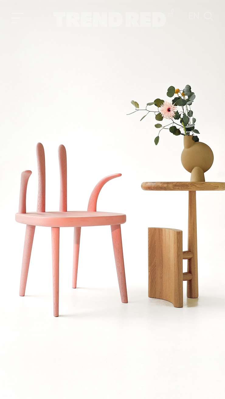 Стул Розовый Trend Red Дуб Rabbit СH-004С - фото 5