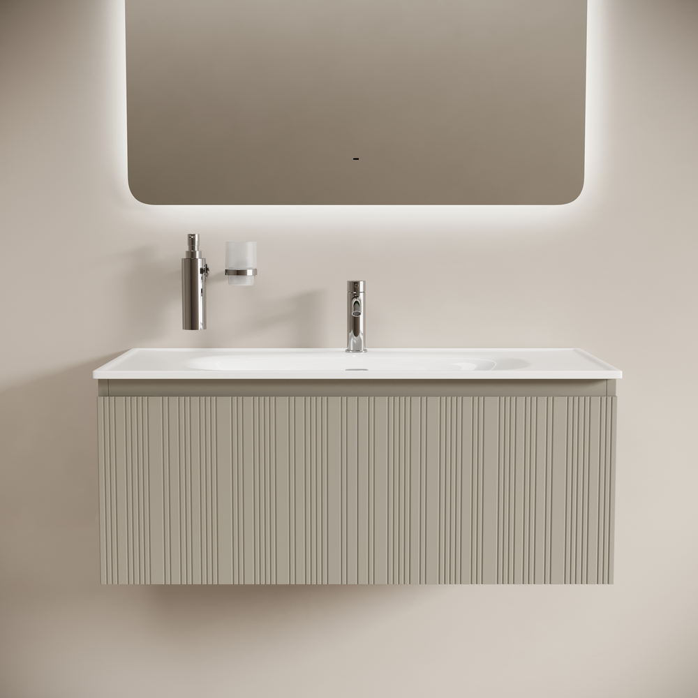 Тумба под раковину Sancos Код (Code) CD100GP 100x45x40 серая платина