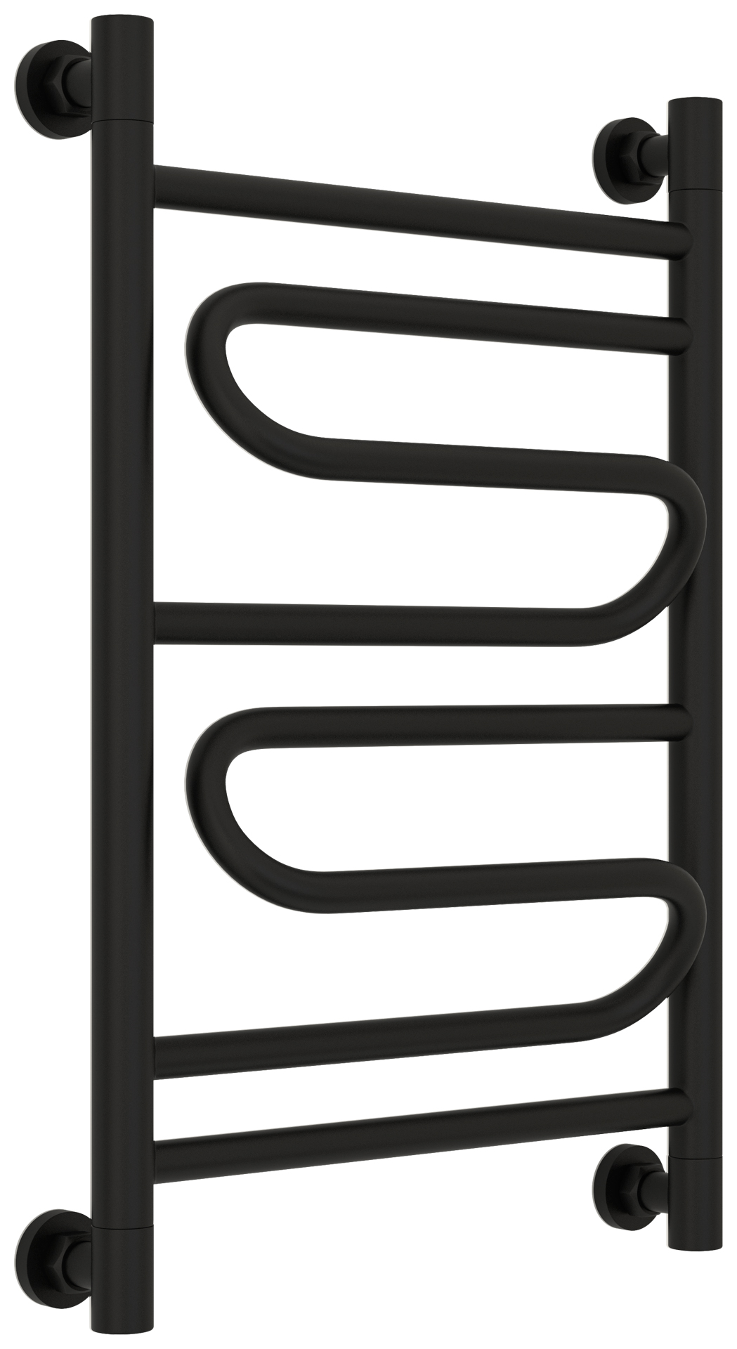 Водяные полотенцесушители Сунержа DESIGN ДР "ЭЛЕГИЯ+" 600х400 (Матовый чёрный)