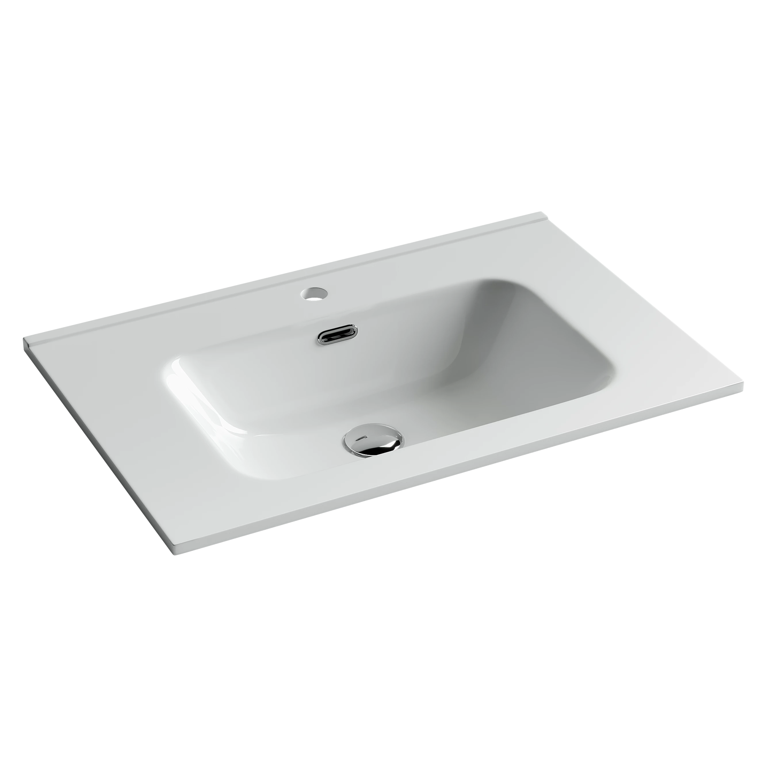 Раковина-столешница Ceramicanova Элемент (Element) CN7007 70x47x18 белый глянцевый