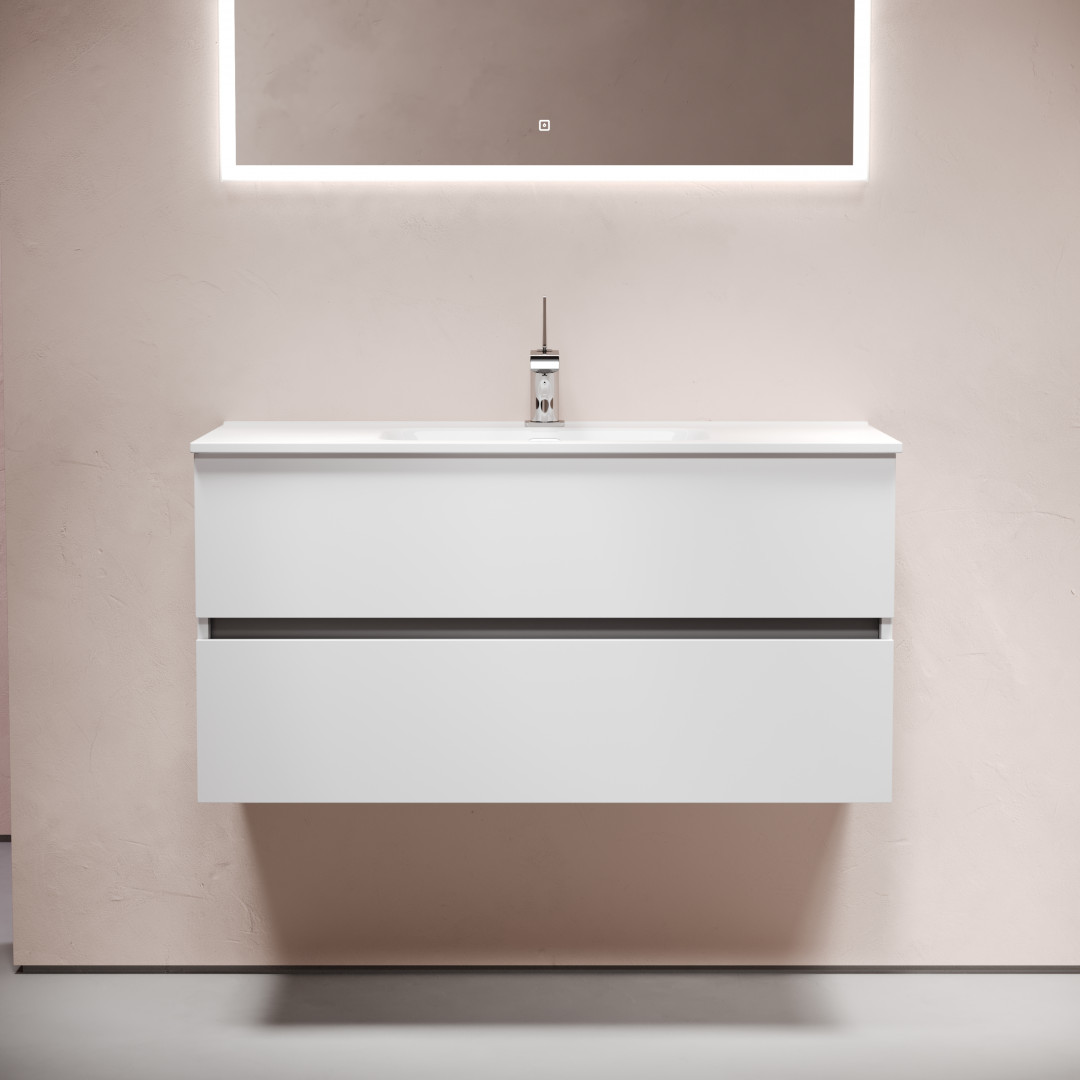 Тумба под раковину Sancos Урбан (Urban) UR100W 100x45x55 белый глянцевый