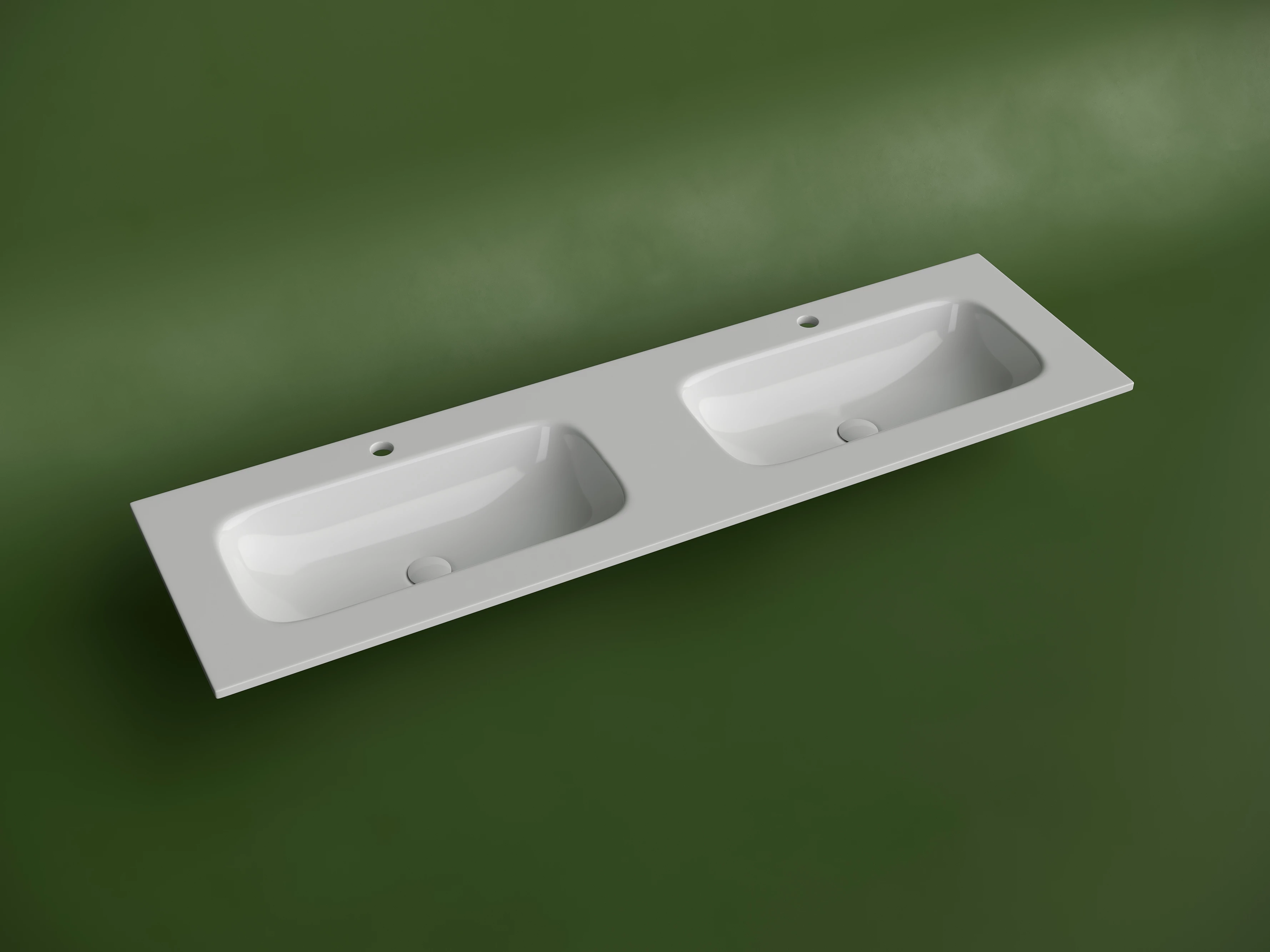 Раковина-столешница Ceramicanova Грация (Grace) CN7023 160x14x46 белый глянцевый
