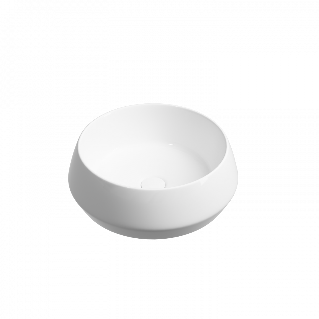 Раковина CERAMICANOVA Maya накладная круглая 400x400x140 белый CN12004