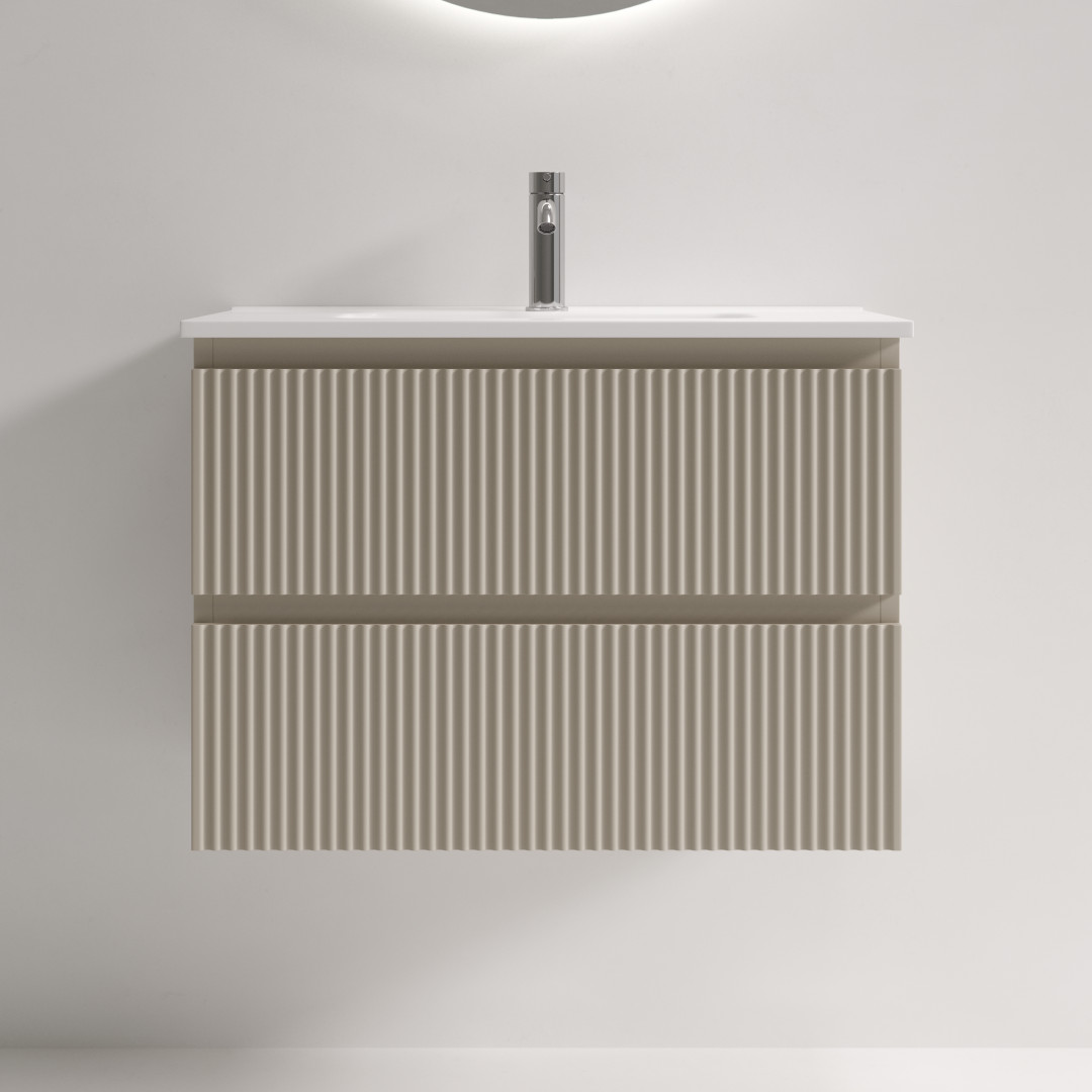 Тумба под раковину Sancos Сноб Р 390 (Snob R 390) SNR70/39CE 70x40x50 бежевый матовый (beige soft) - фото 5