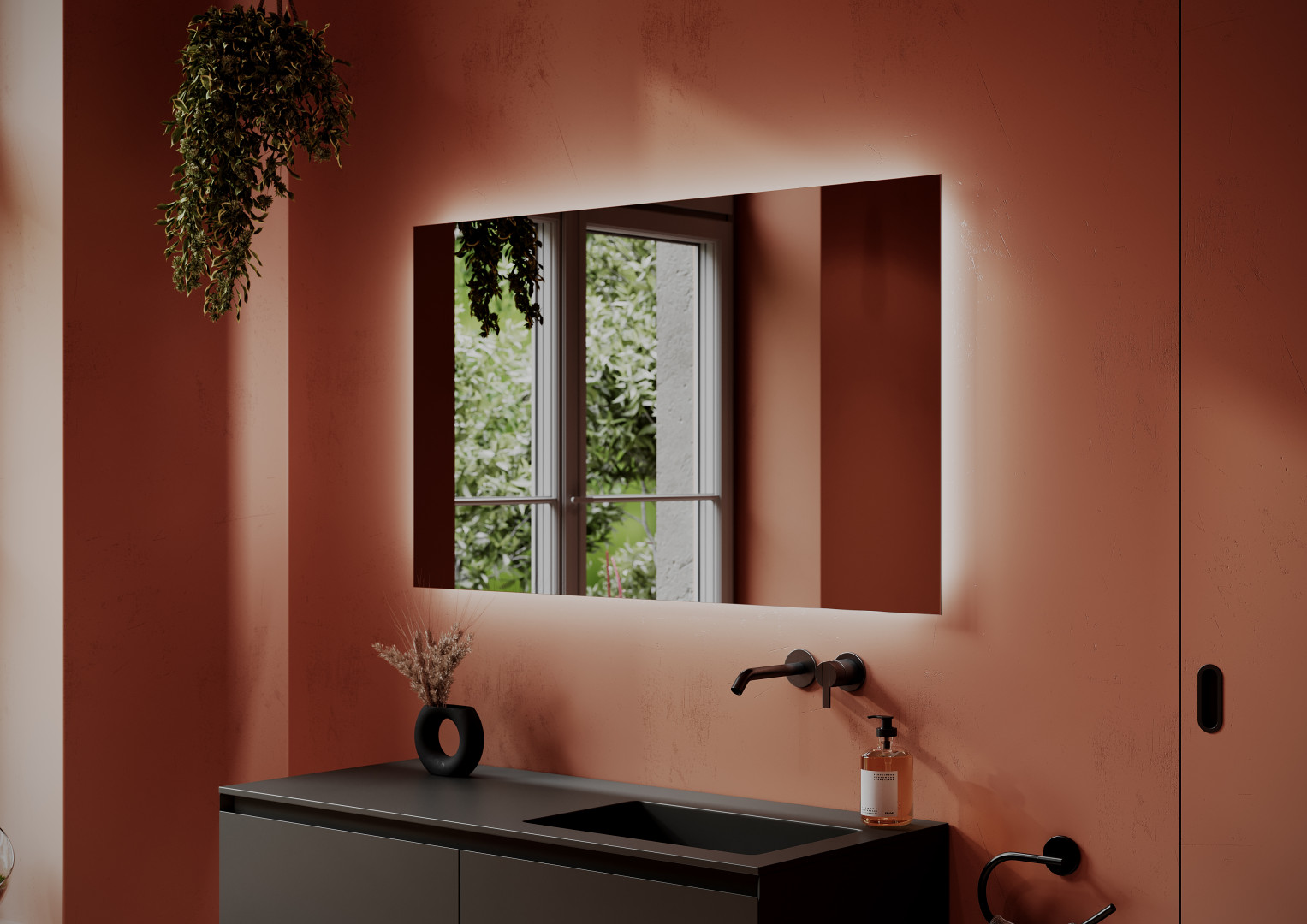 Зеркало Sancos Поле (Square) SQ1200 120x70 с подсветкой