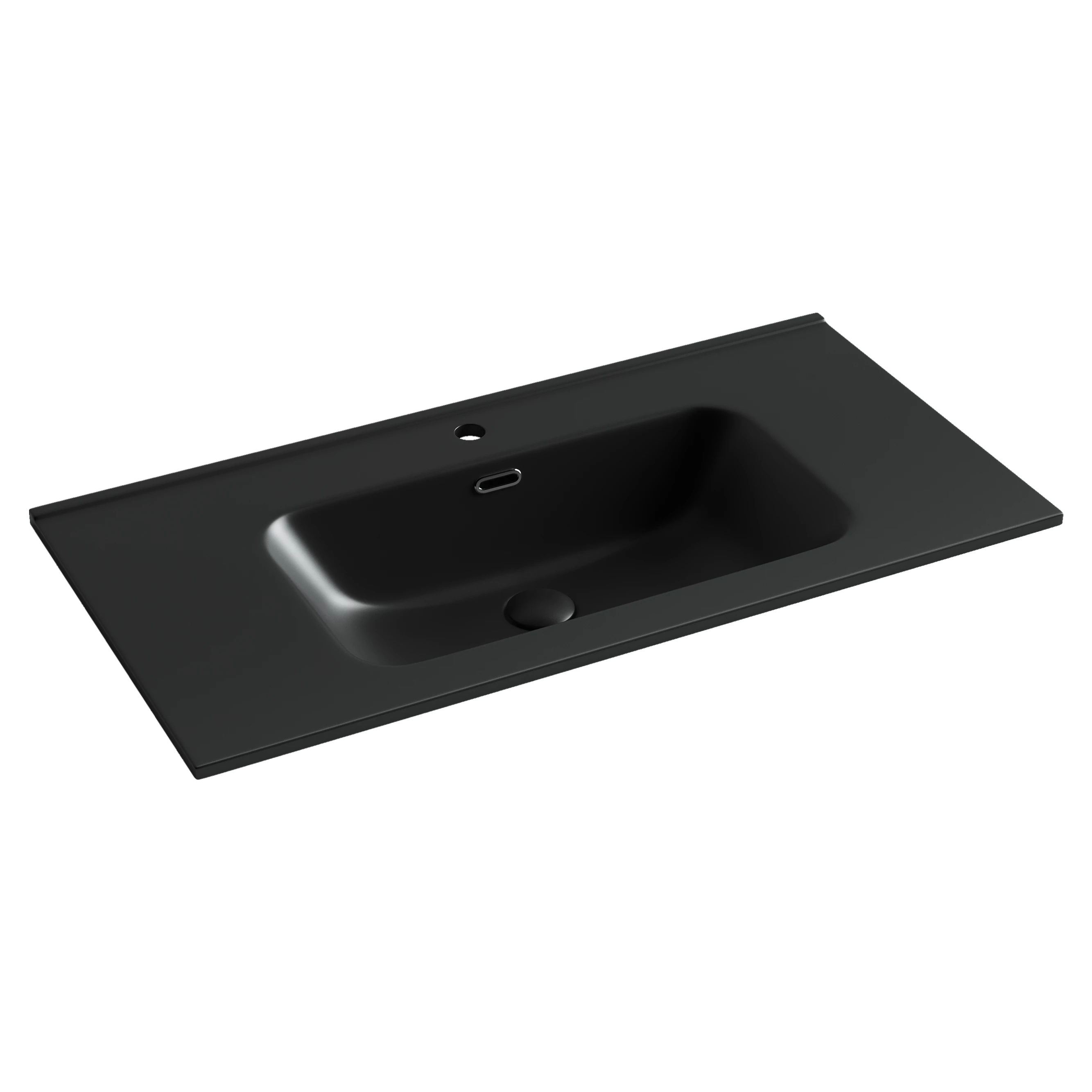 Раковина-столешница Ceramicanova Элемент (Element) CN7002MB 90x47x18 черный матовый