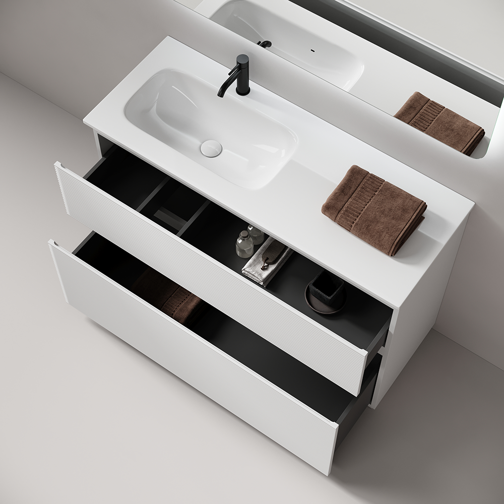 Тумба под раковину Sancos Фолк напольный (Folk Floor) FL120FLW 120x45x85 белый матовый (bianco)