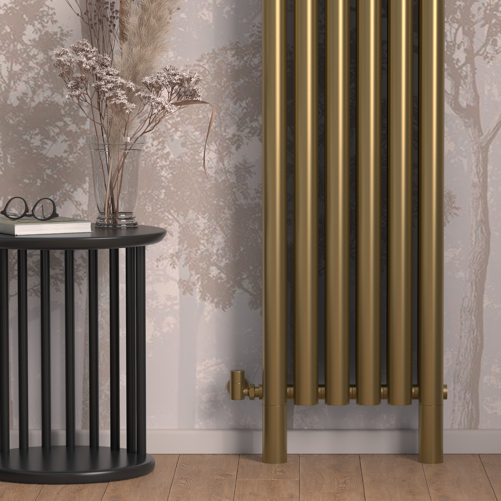 Радиаторы Сунержа DESIGN ДР ЭТАЛОН-00 н/ж 1800х320 / 5 сек (Золотой шёлк)