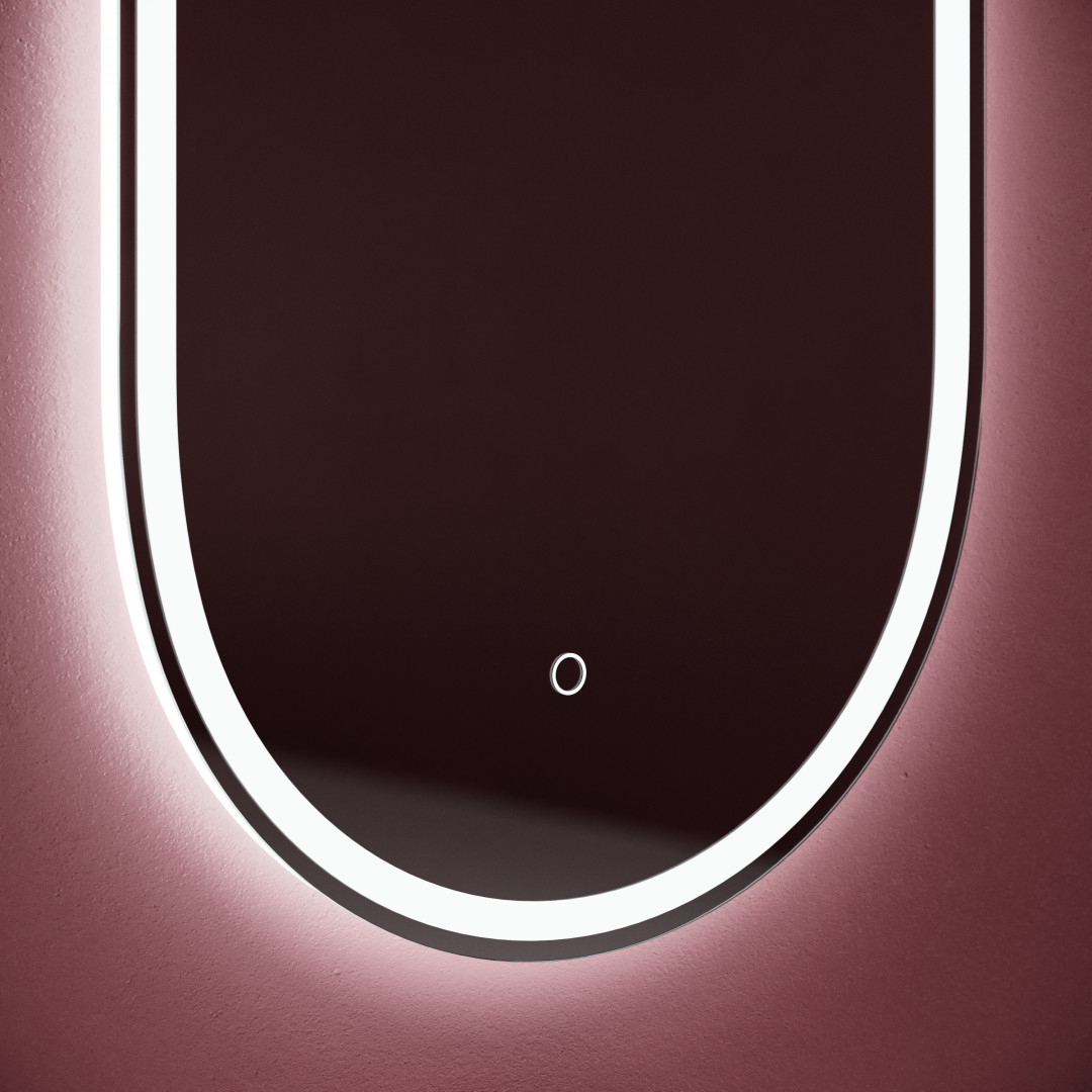 Зеркало Sancos Овал (Oval) OV55F 55x105 с подсветкой