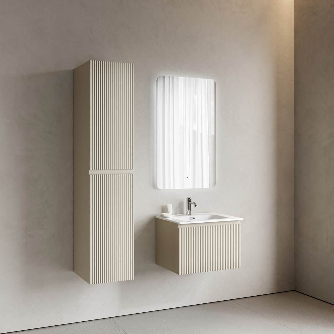 Тумба под раковину Sancos Сноб Р 1.0 (Snob R 1.0) SNR1.060CE 60x45x40 бежевый матовый (beige soft)